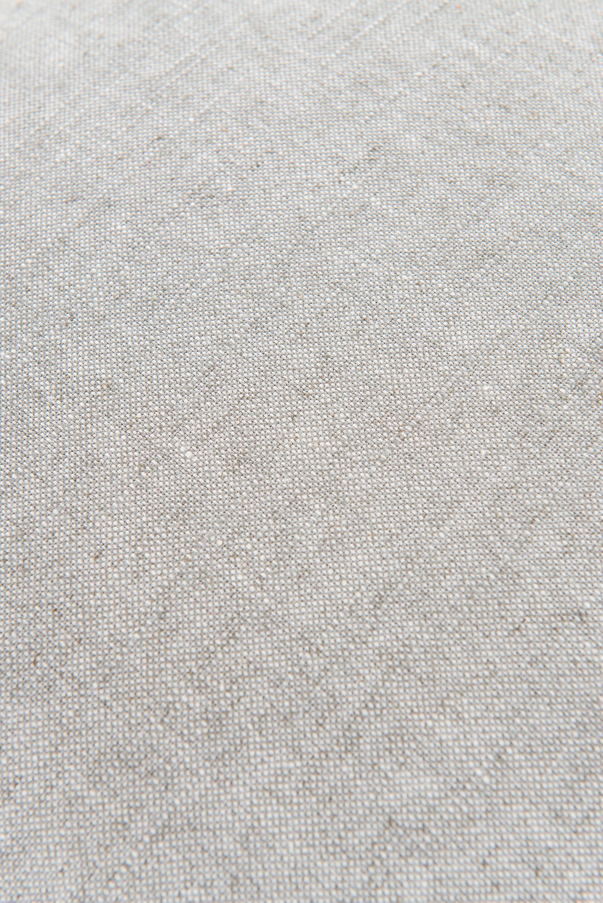 Scandinavian Modern Pine Stools with Linen Fabric Produced in Sweden For Sale