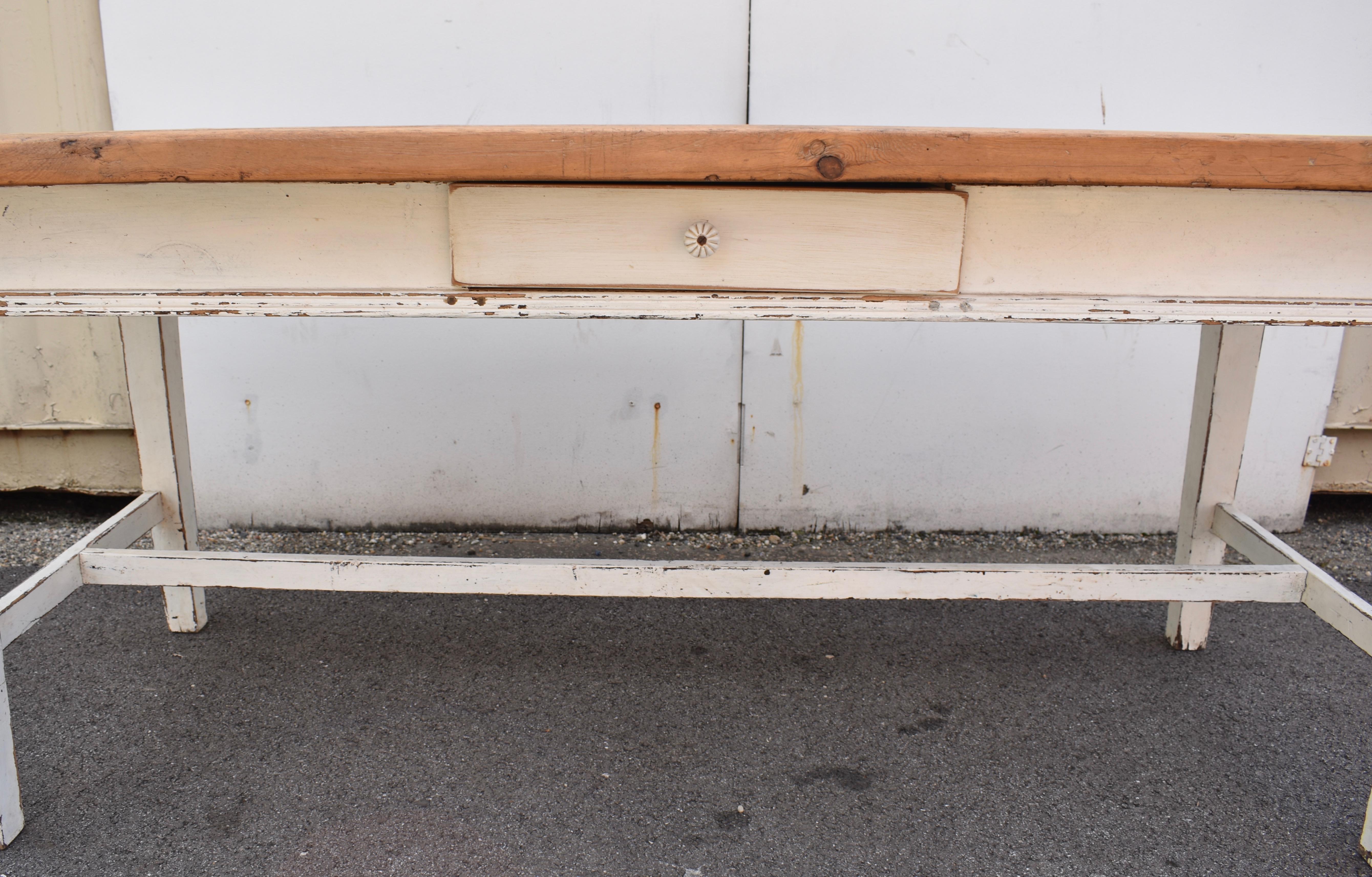Table de ferme en pin en vente 2