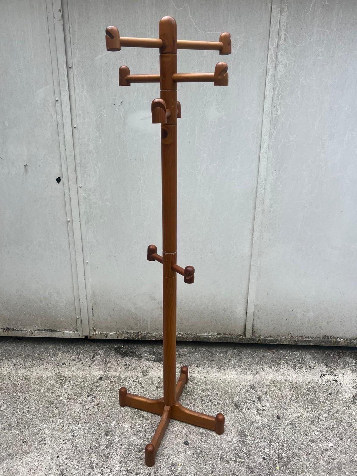 An unusual rack coat in pine made in Sweden