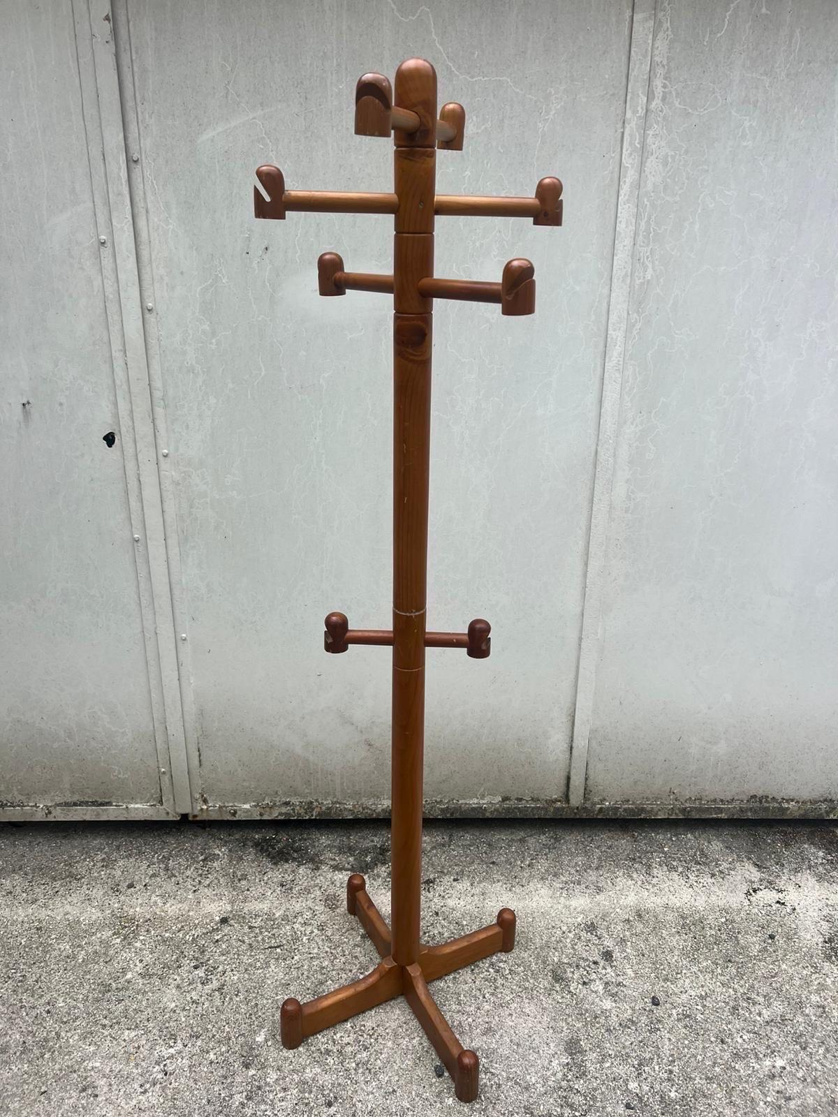 Modern Pine Swedish coat rack For Sale