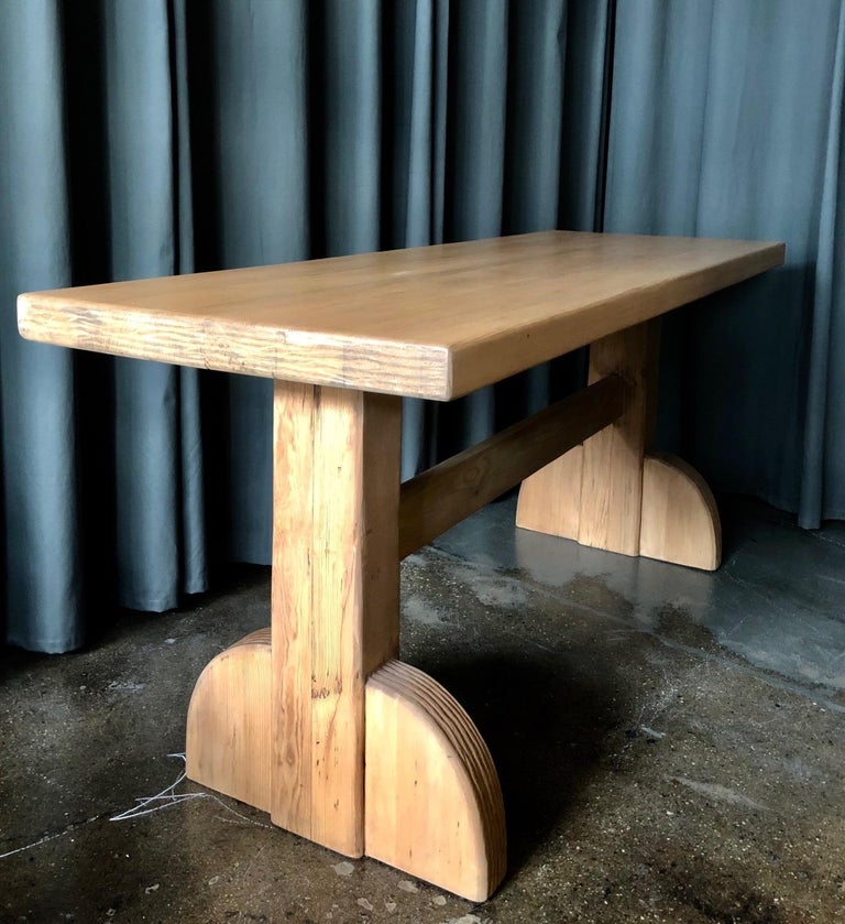 Swedish Pine Table by Axel Einar Hjorth