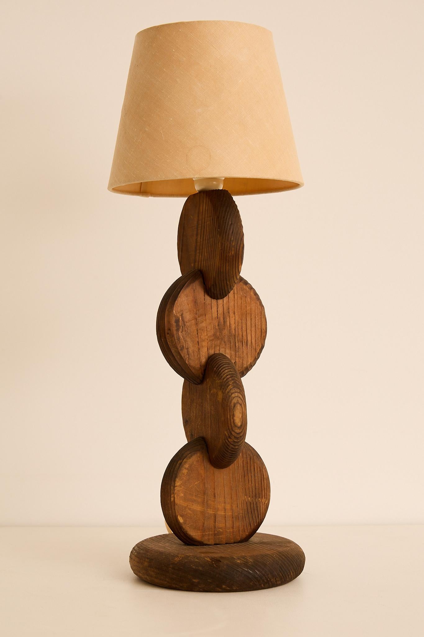 Pine Table Lamp by Temde Leuchten For Sale 1
