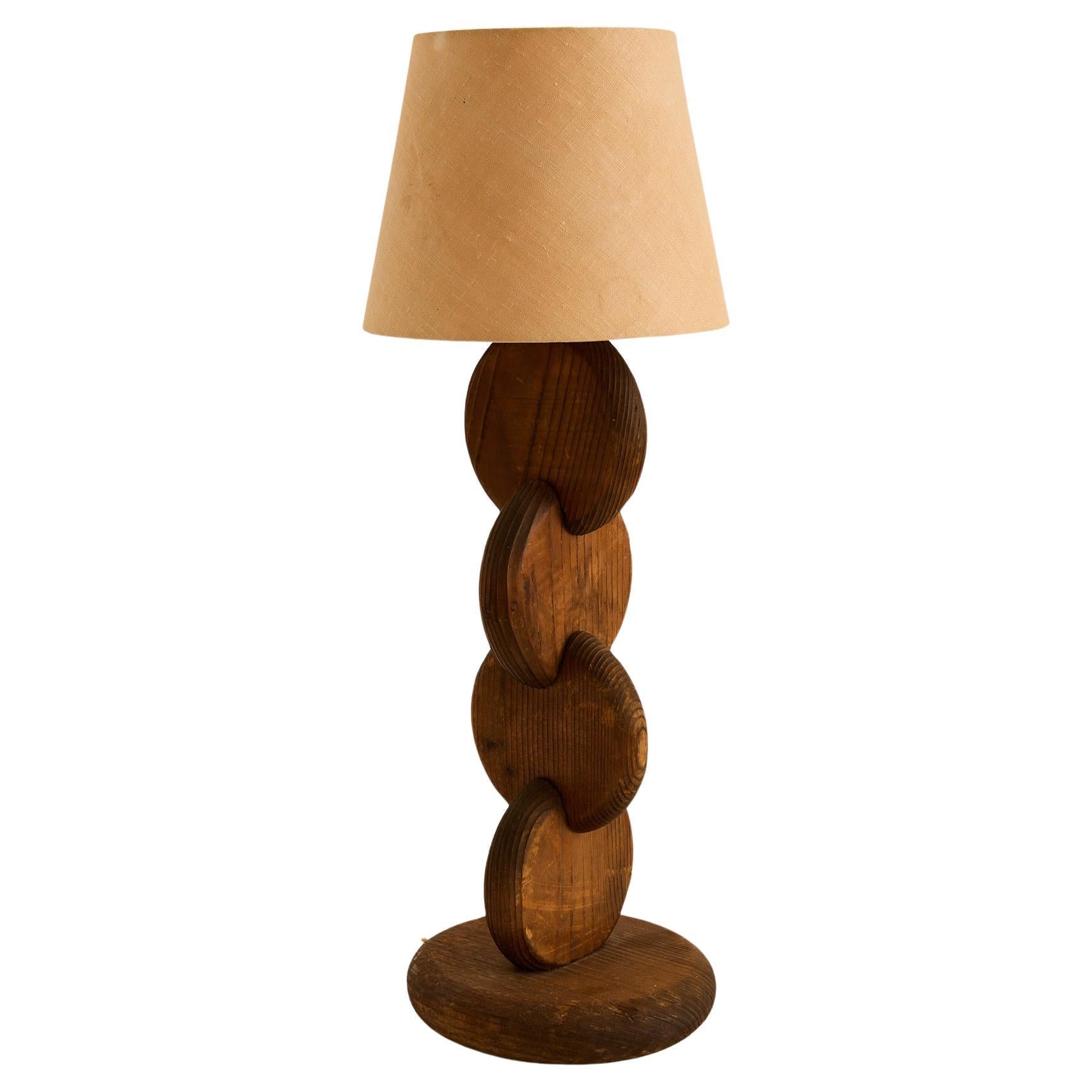 Pine Table Lamp by Temde Leuchten For Sale