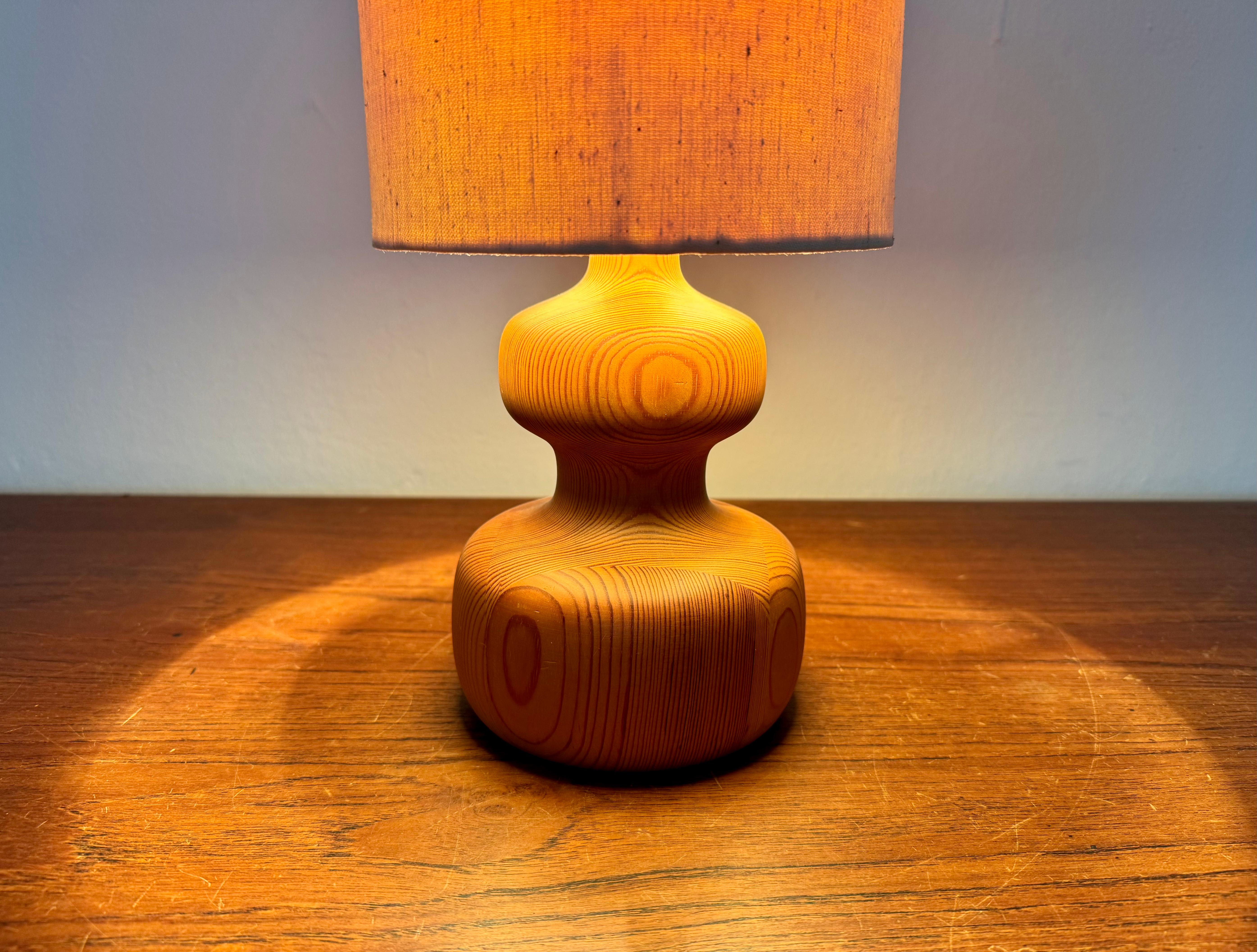 Pine Table Lamp by Yngve Ekström for Lystella For Sale 3