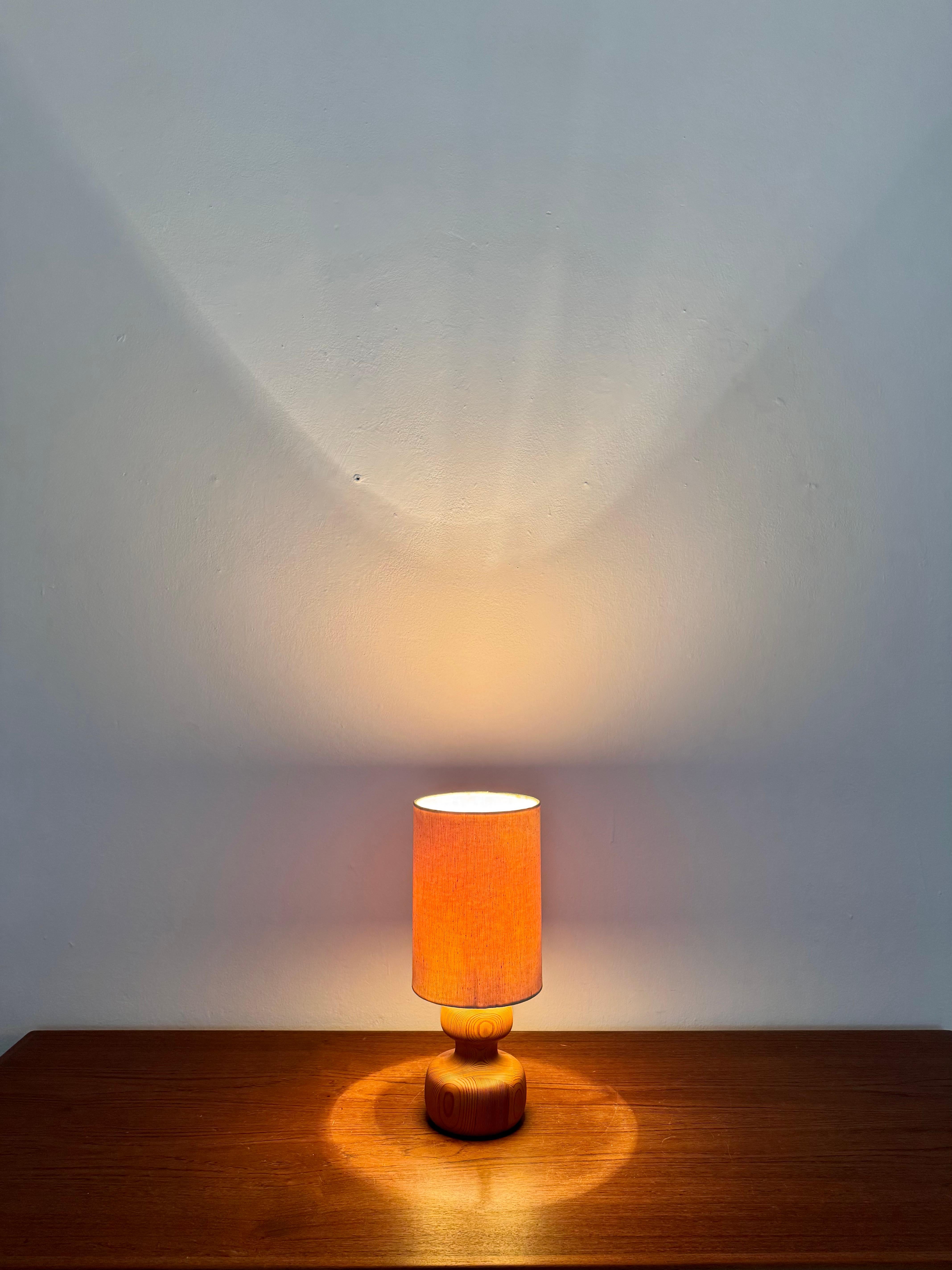 Fabric Pine Table Lamp by Yngve Ekström for Lystella For Sale