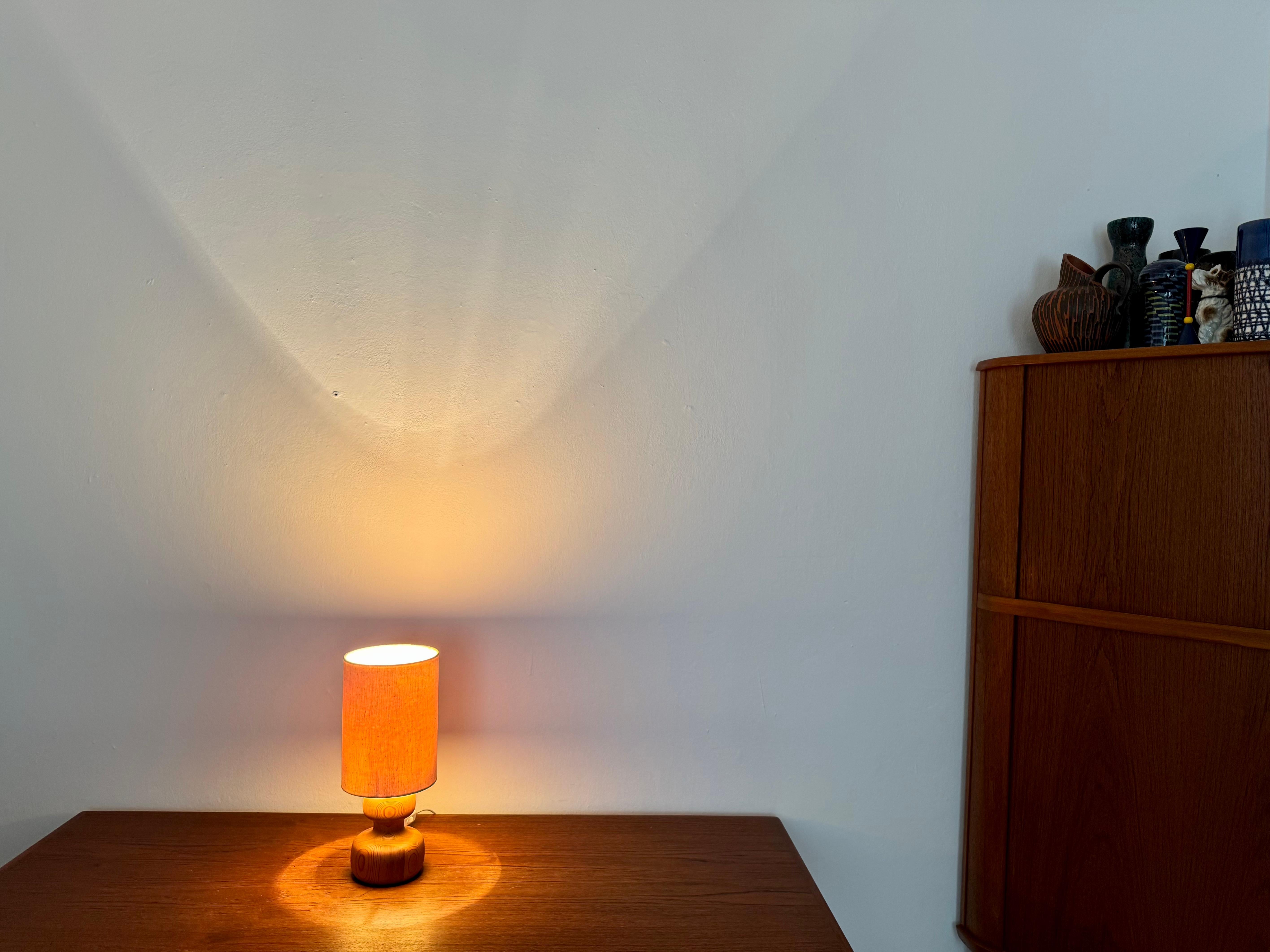 Pine Table Lamp by Yngve Ekström for Lystella For Sale 1