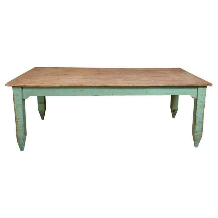 Pine Table with Unpainted Top For Sale at 1stDibs