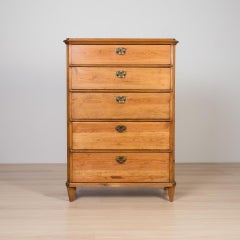 Pine Tallboy Chest of Drawers, 1920s, Professionally Restored