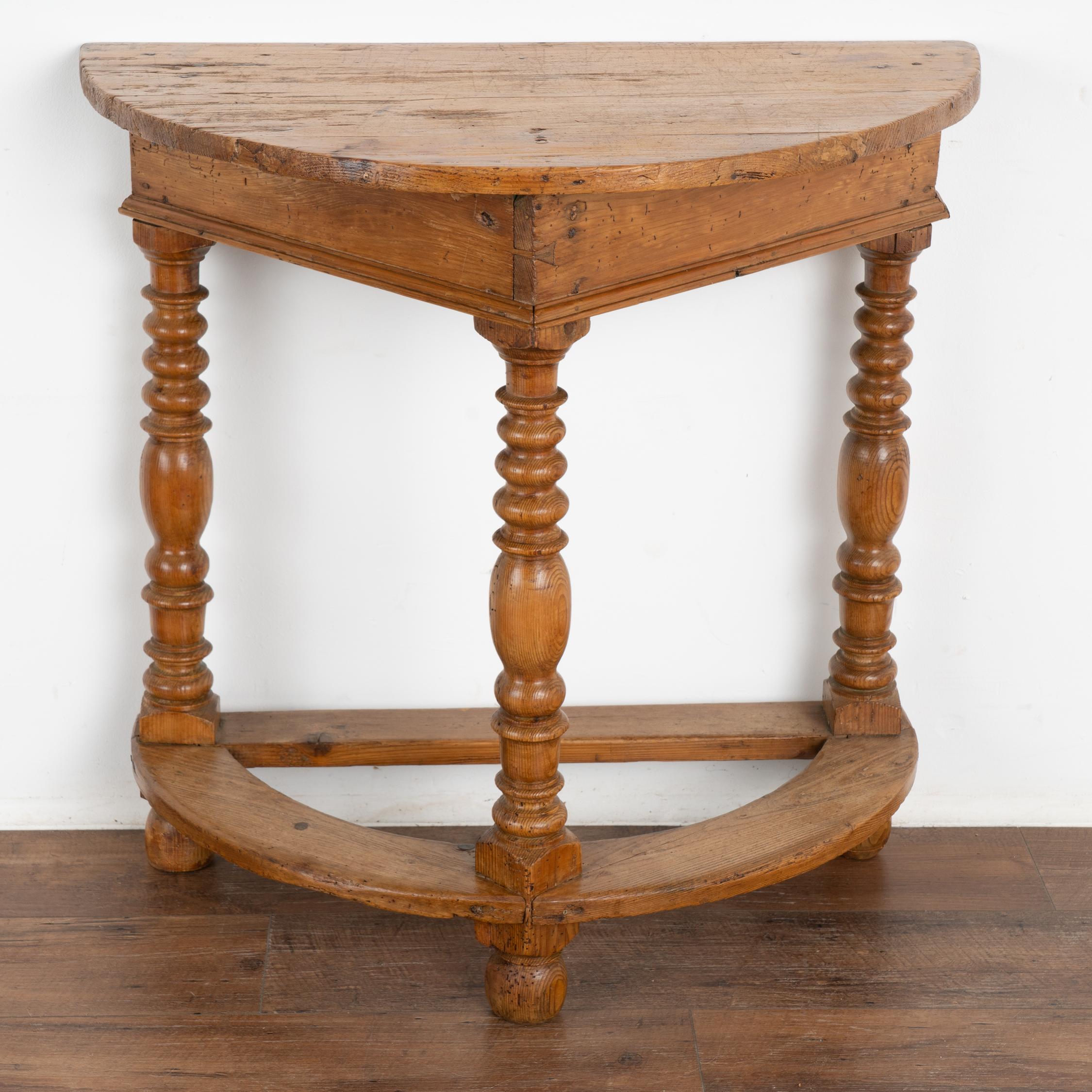 Country Pine Three Leg Side Table, Austria circa 1800-20 For Sale