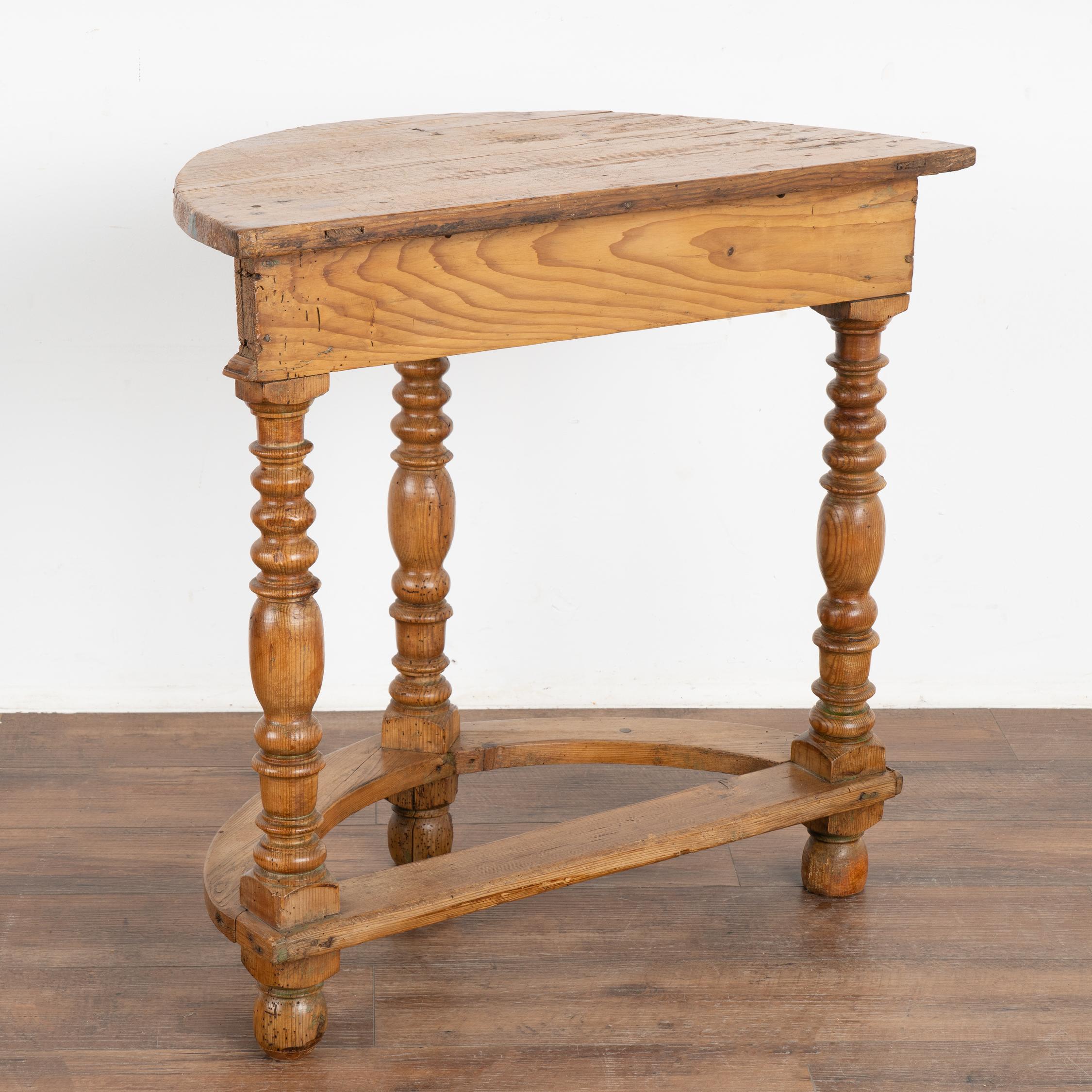 Pine Three Leg Side Table, Austria circa 1800-20 For Sale 3