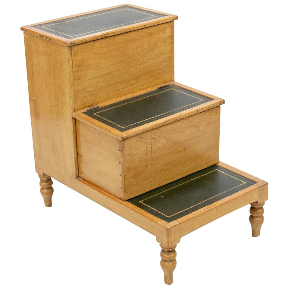 Pine Three Step Commode For Sale