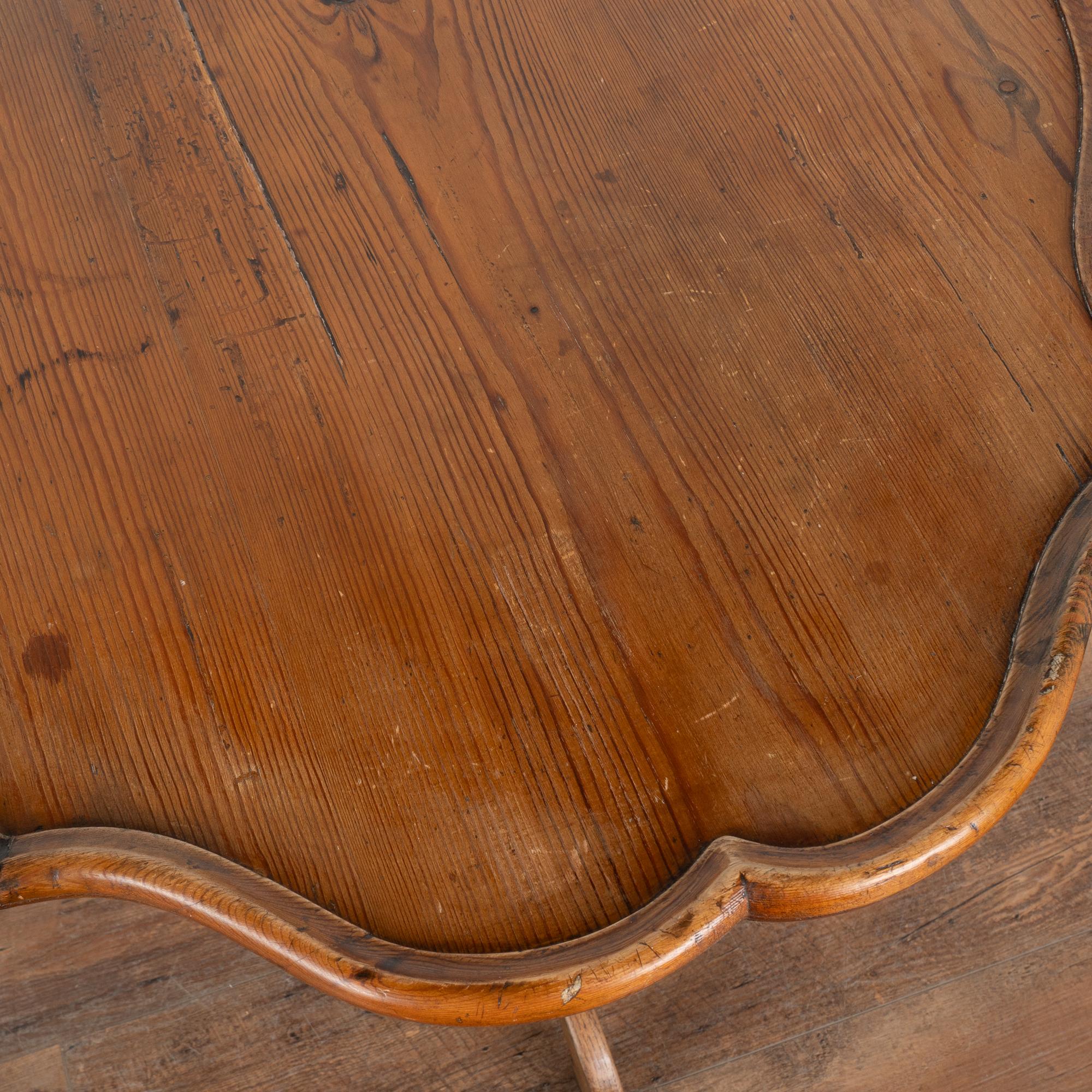 Pine Tilt Top Side Table, Sweden circa 1800-40 1
