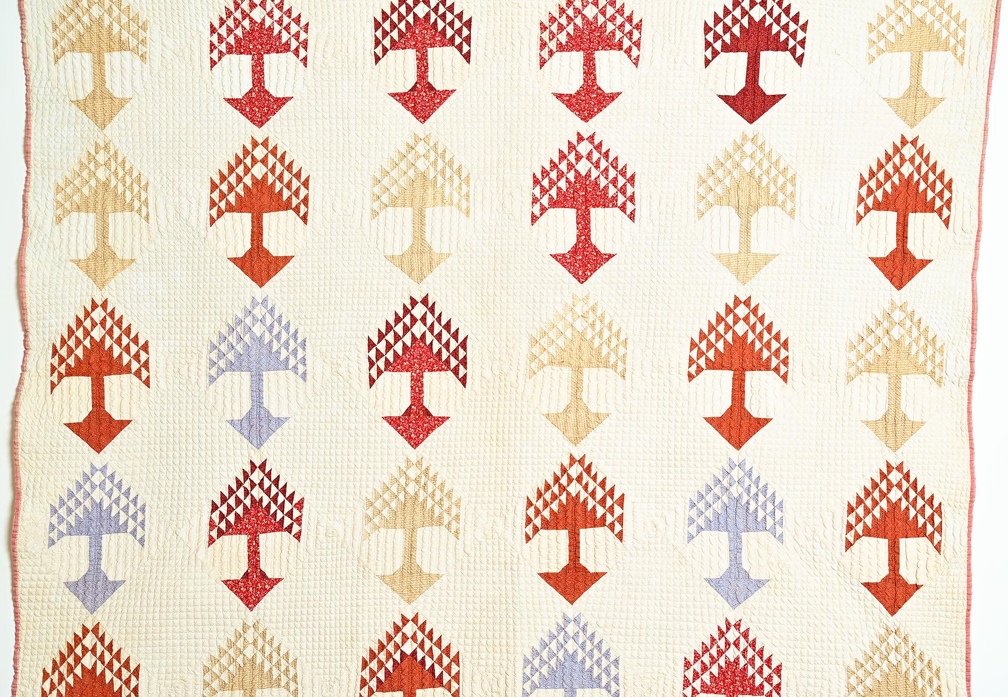 Country Pine Trees Quilt For Sale