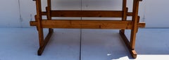 Pine Trestle and Stretcher Base Work Table