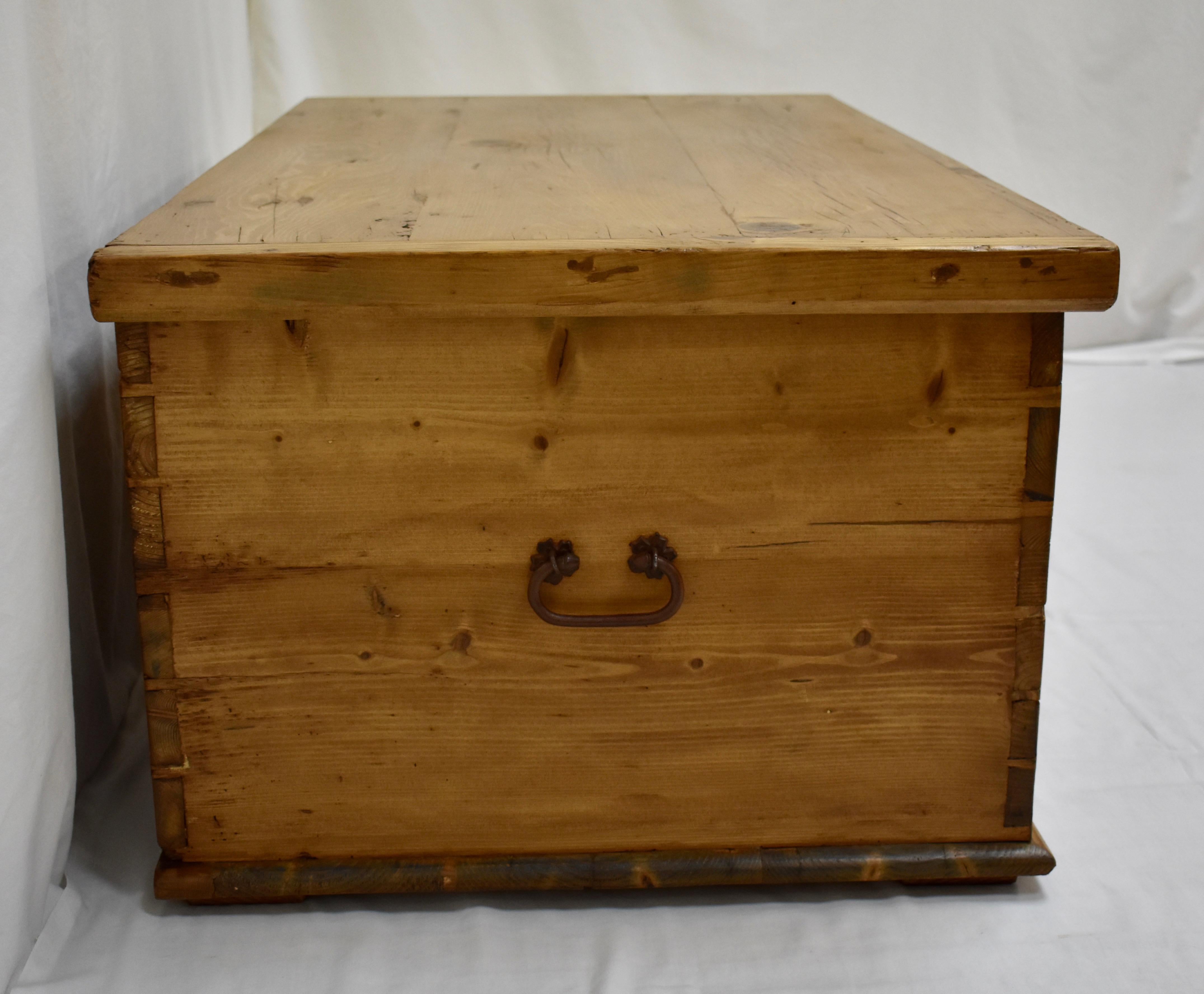 Pine Trunk or Blanket chest In Good Condition In Baltimore, MD