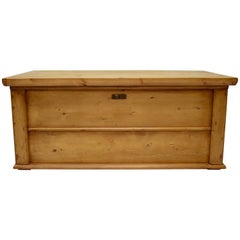 Antique Pine Trunk or Blanket Chest