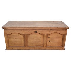Antique Pine Trunk or Blanket Chest