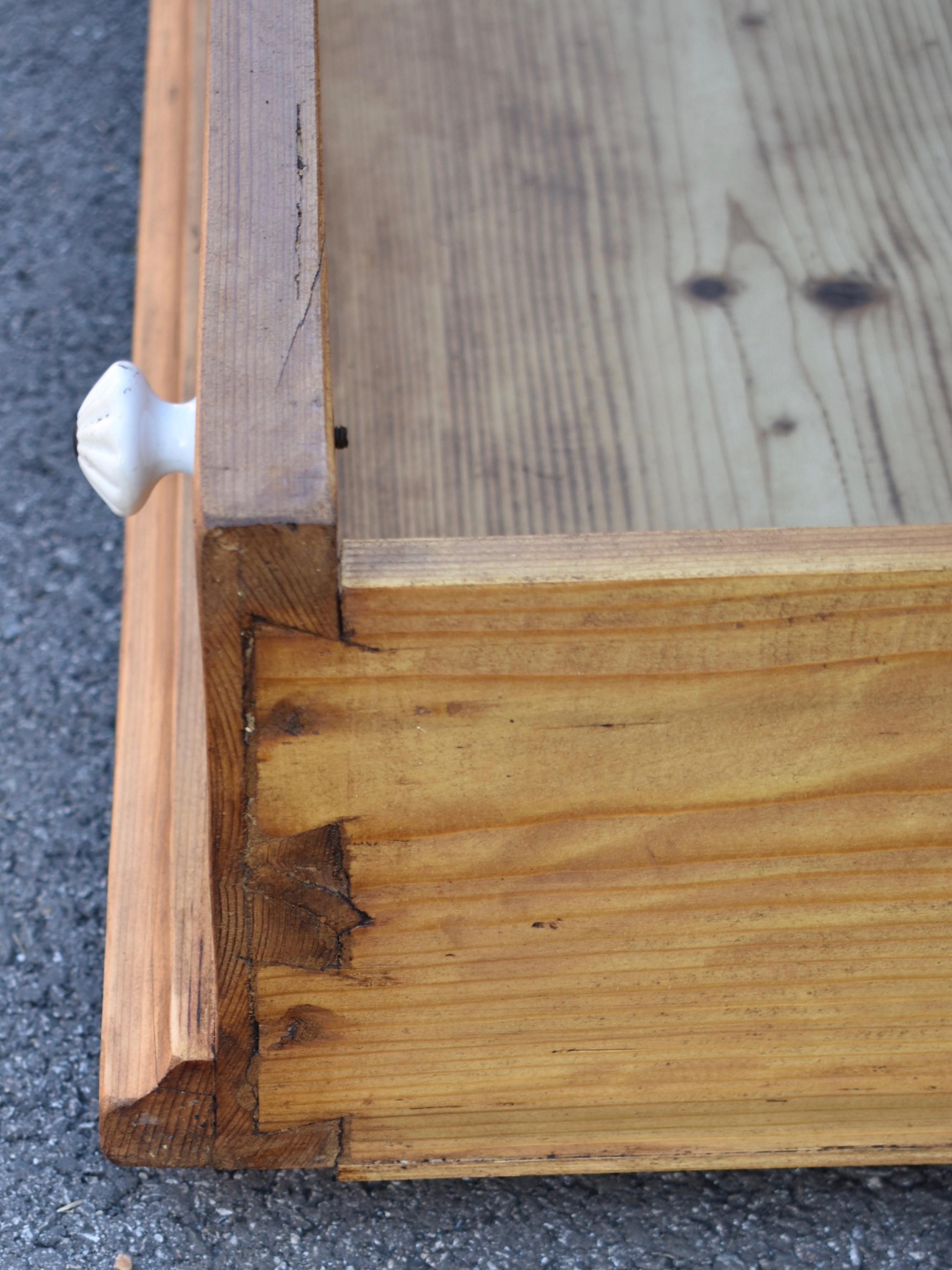 Pine Trunk or Mule Chest For Sale 10