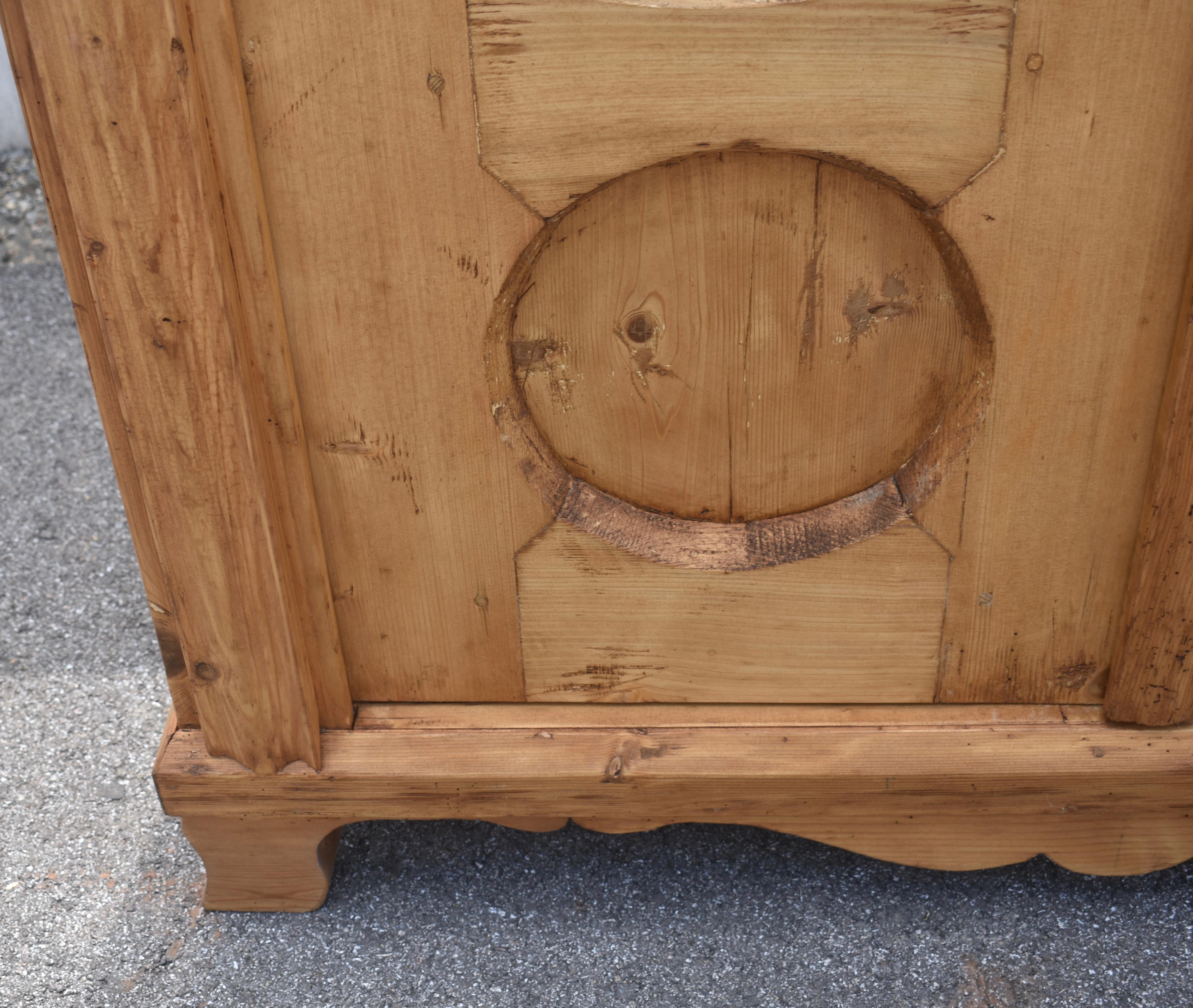 Pine Two Door Armoire For Sale 3