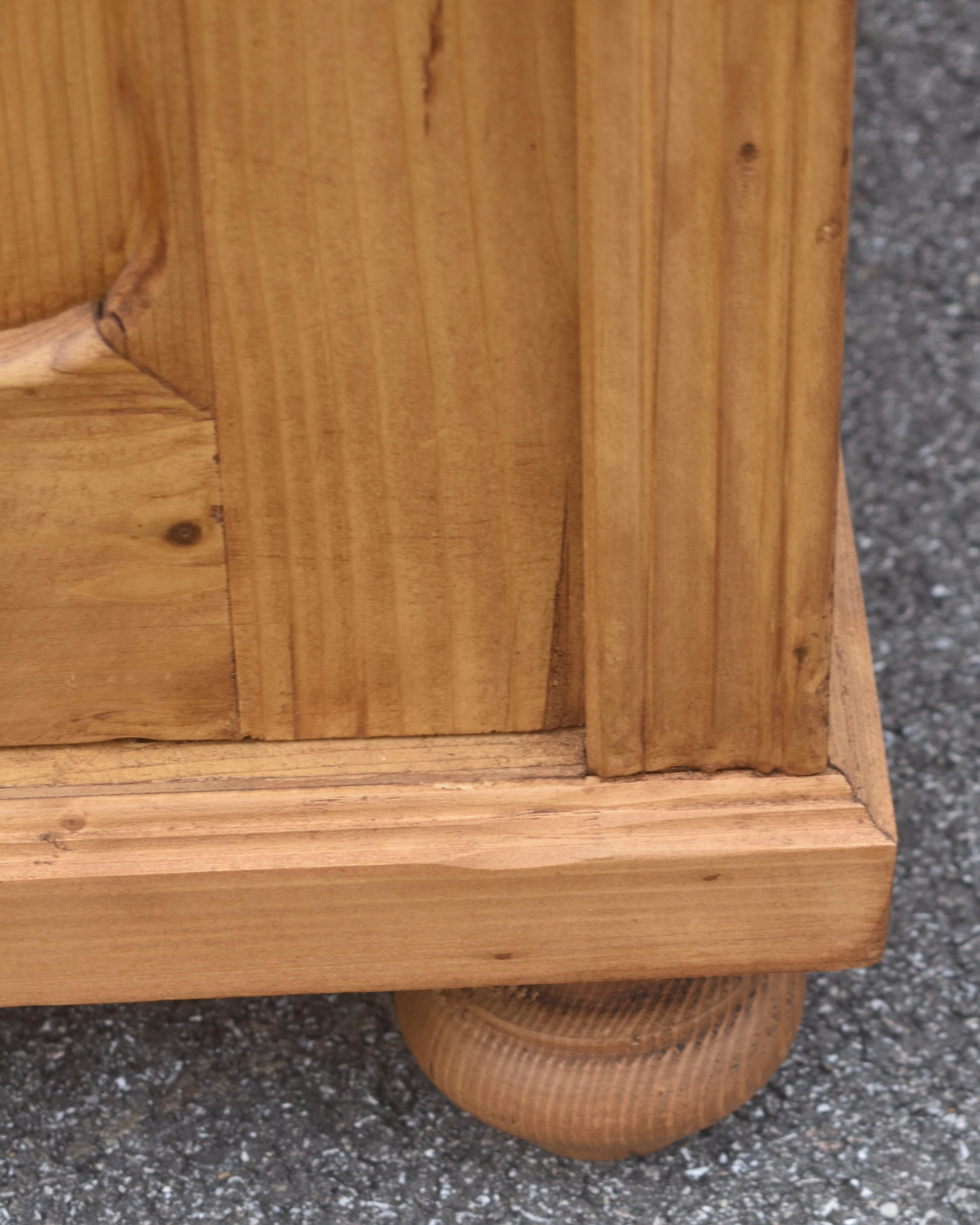 Pine Two Door Armoire For Sale 6