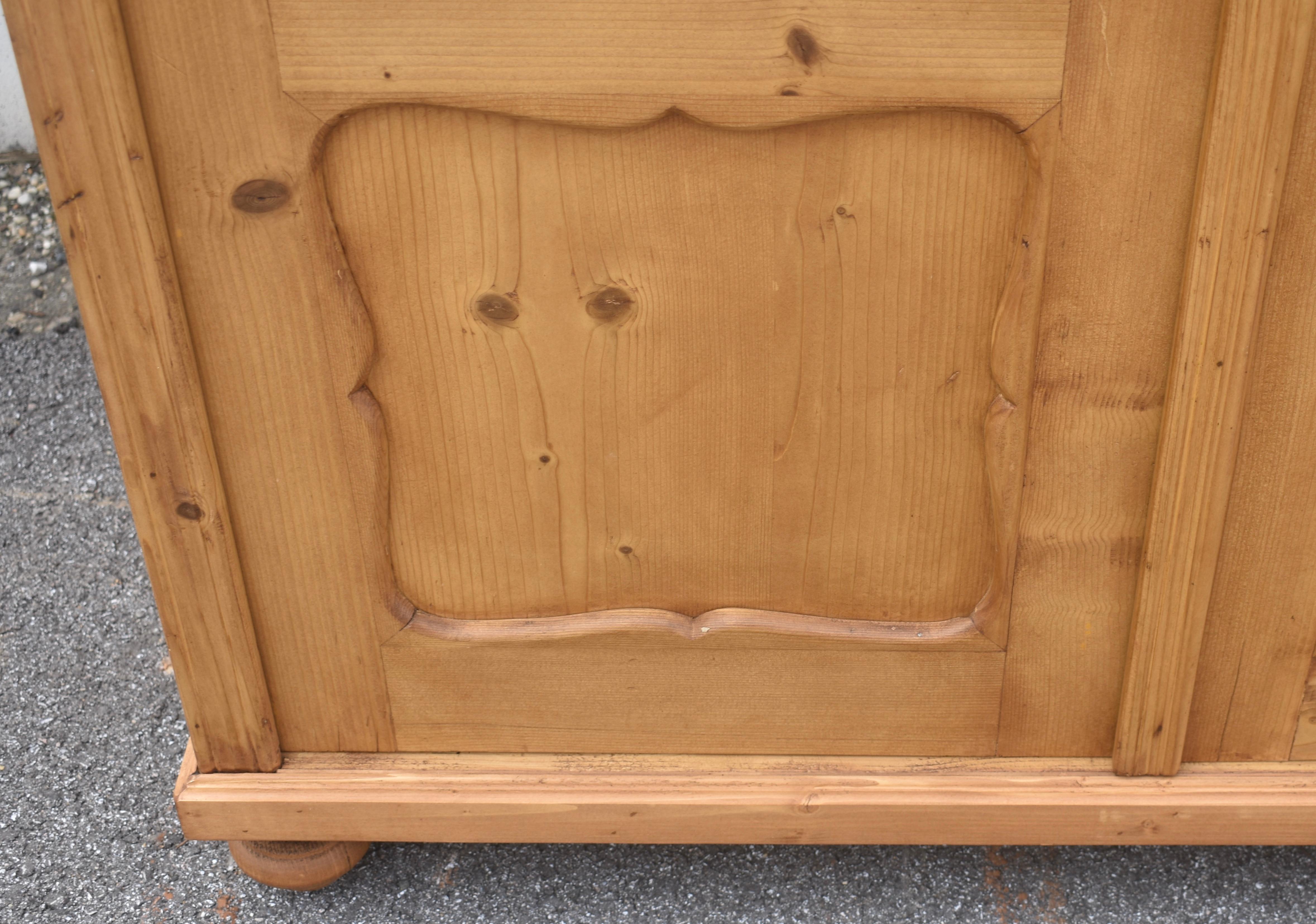 Pine Two Door Armoire For Sale 8