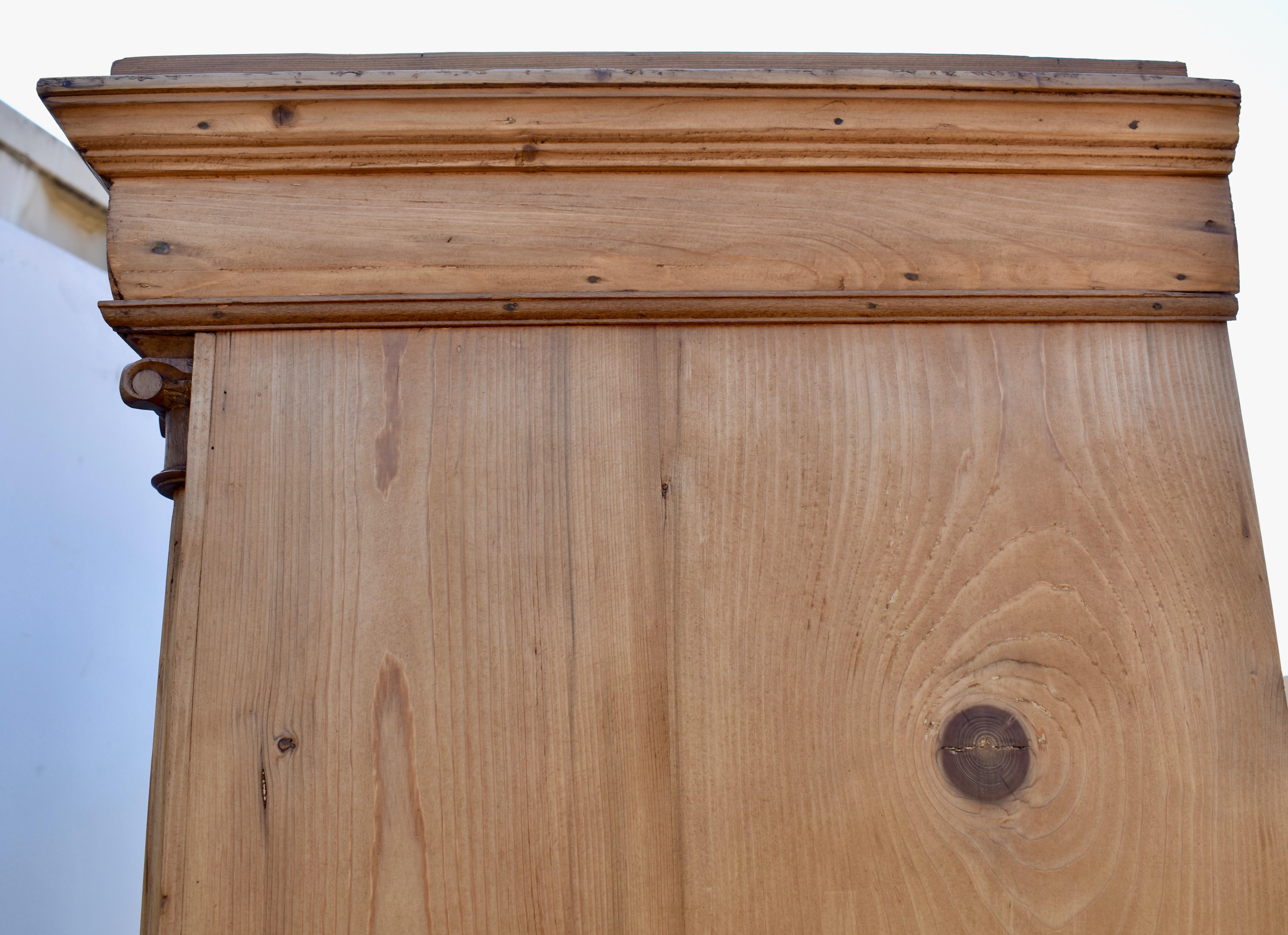 Kiefernholz Zweitüriger Kleiderschrank im Angebot 10