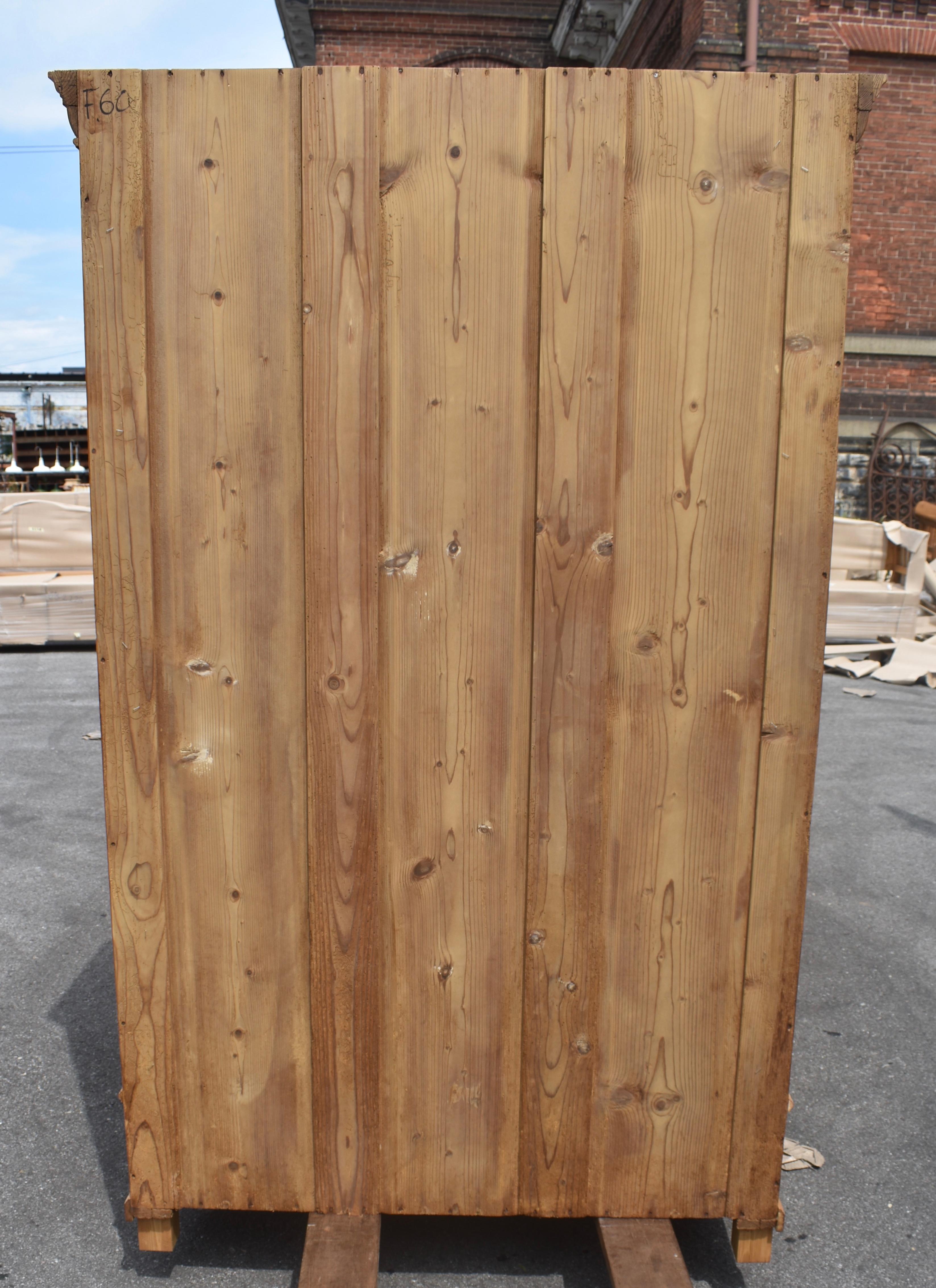 Pine Two Door Armoire For Sale 11