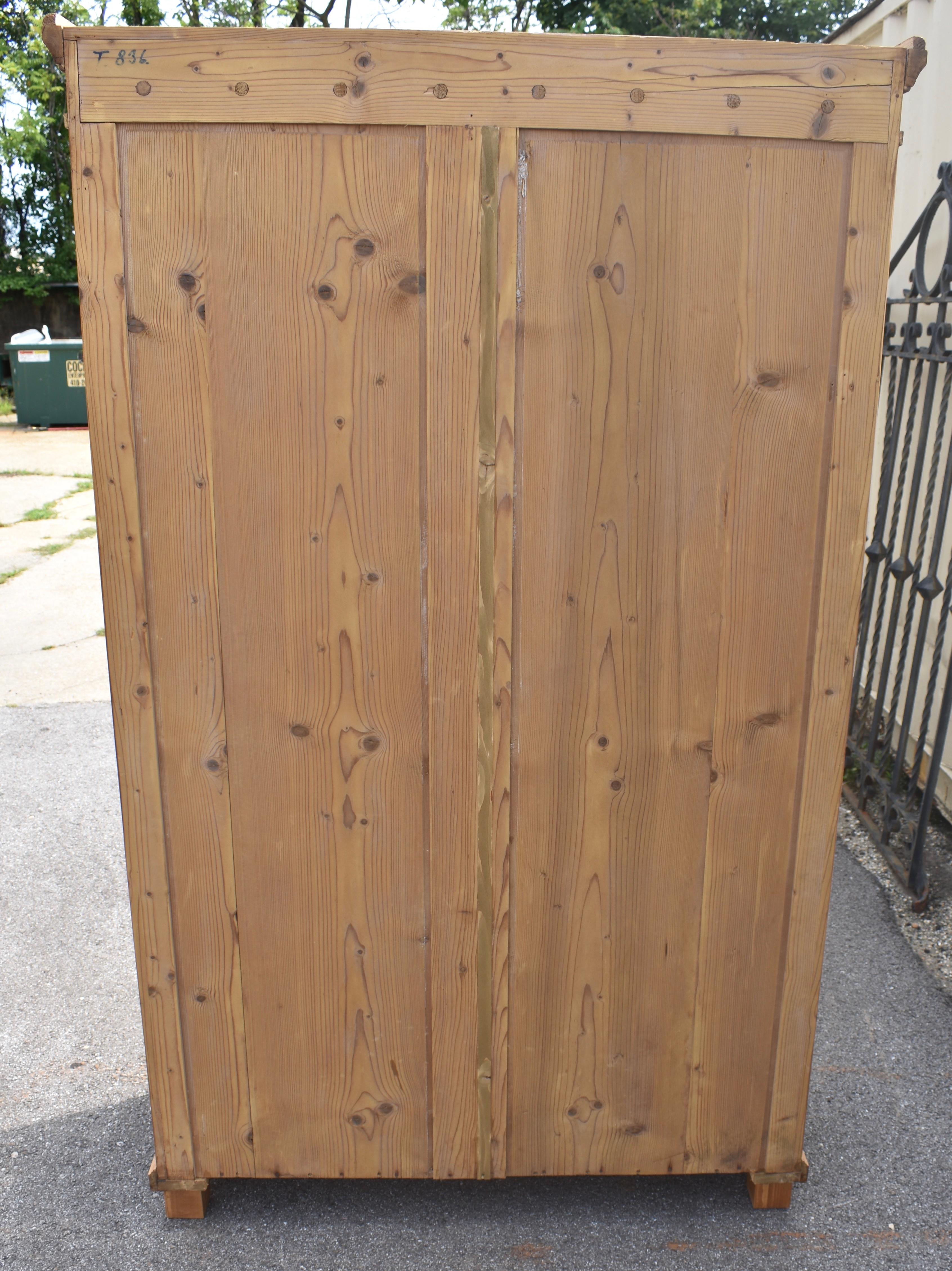 Pine Two Door Armoire For Sale 13