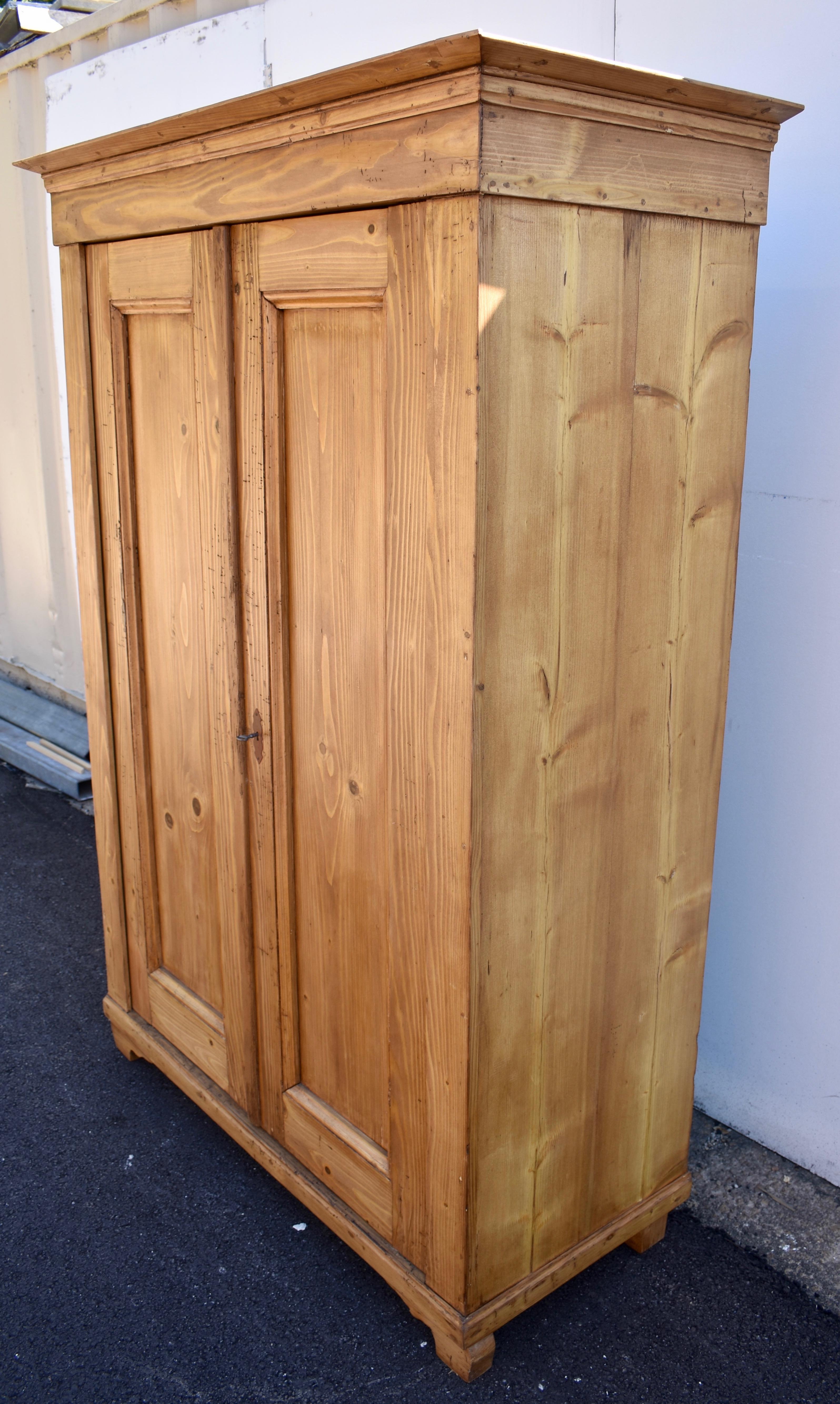 Country Pine Two Door Armoire