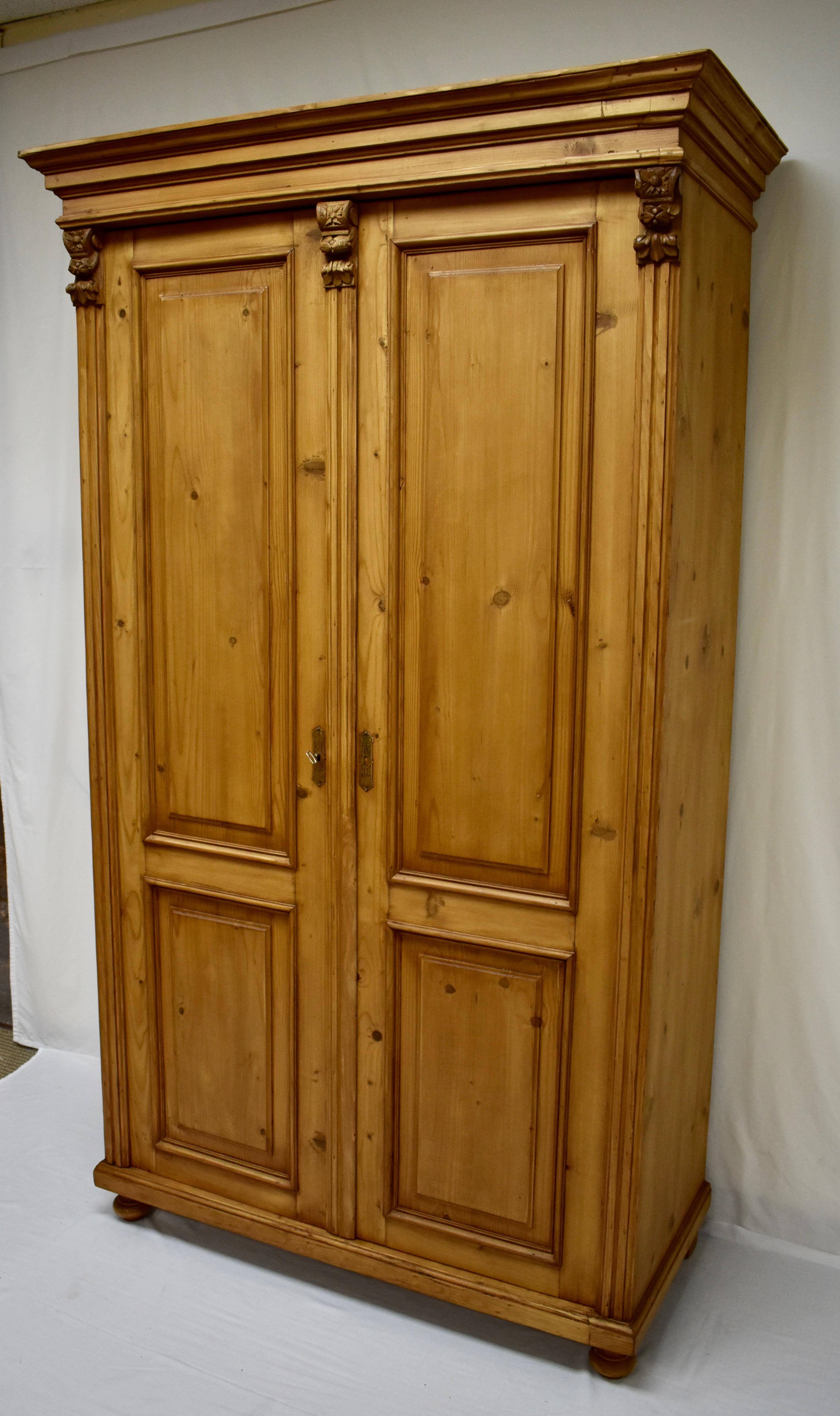 Austrian Pine Two-Door Armoire