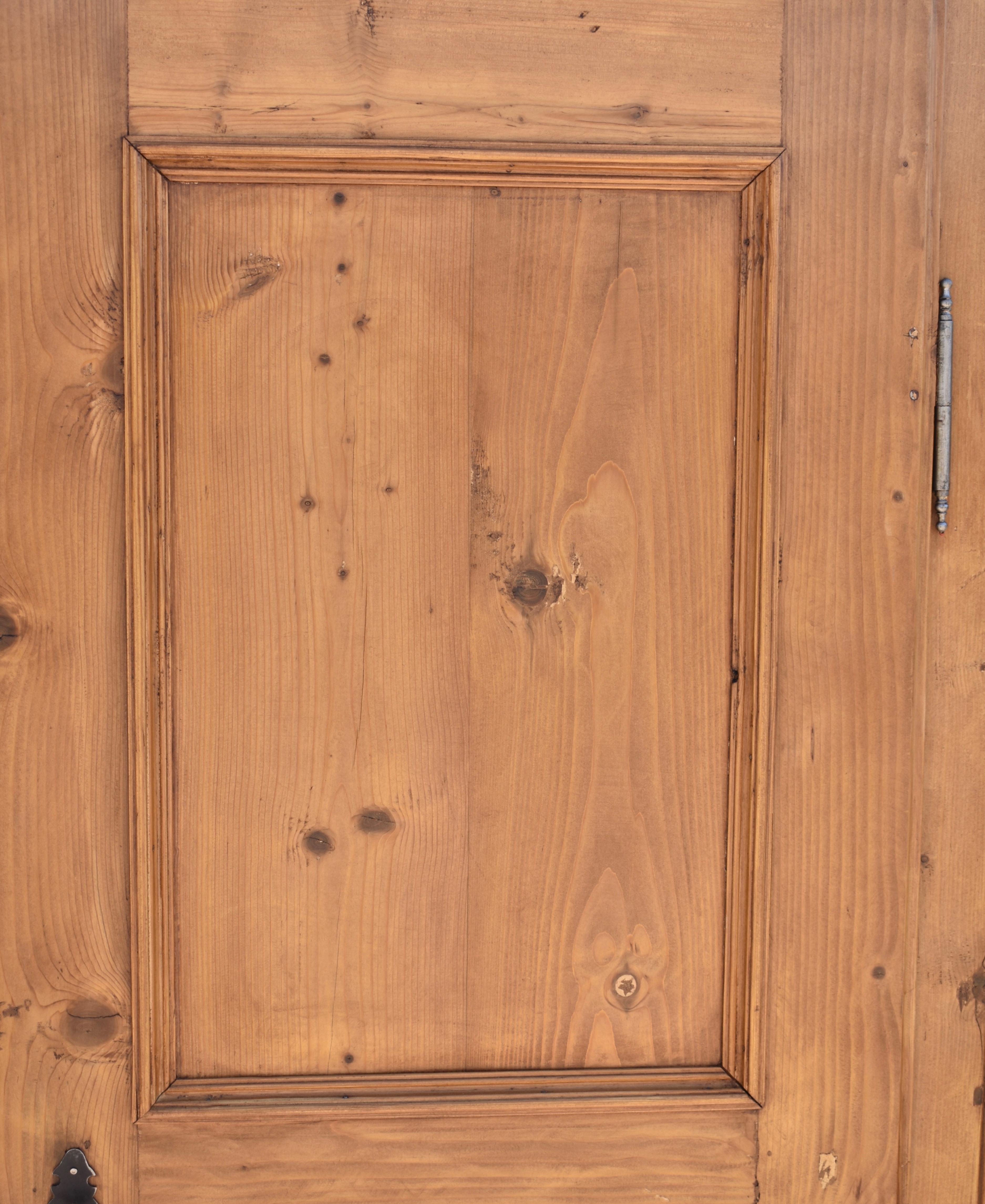 Pine Two Door Armoire In Good Condition In Baltimore, MD