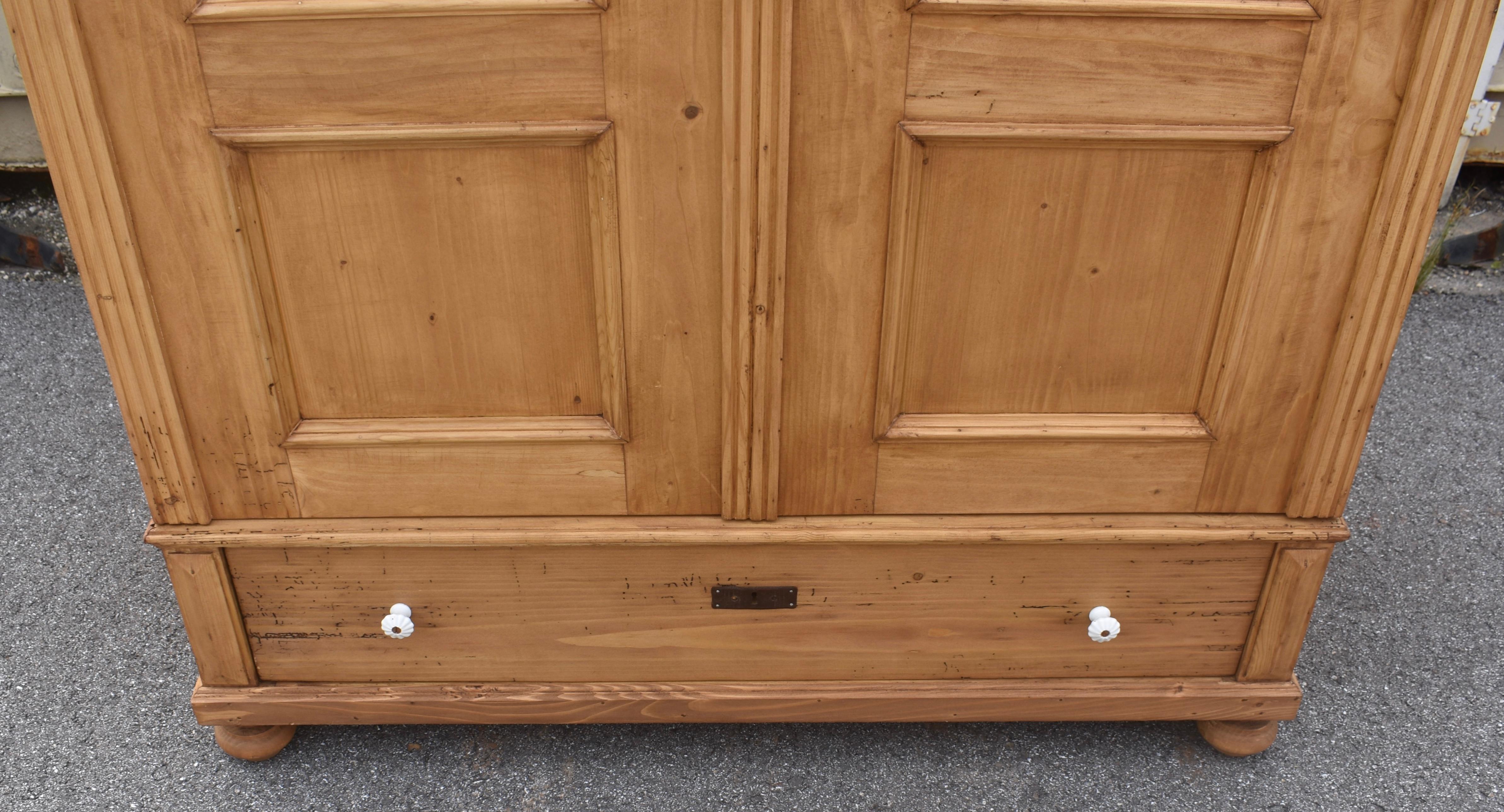 Pine Two Door Armoire For Sale 1