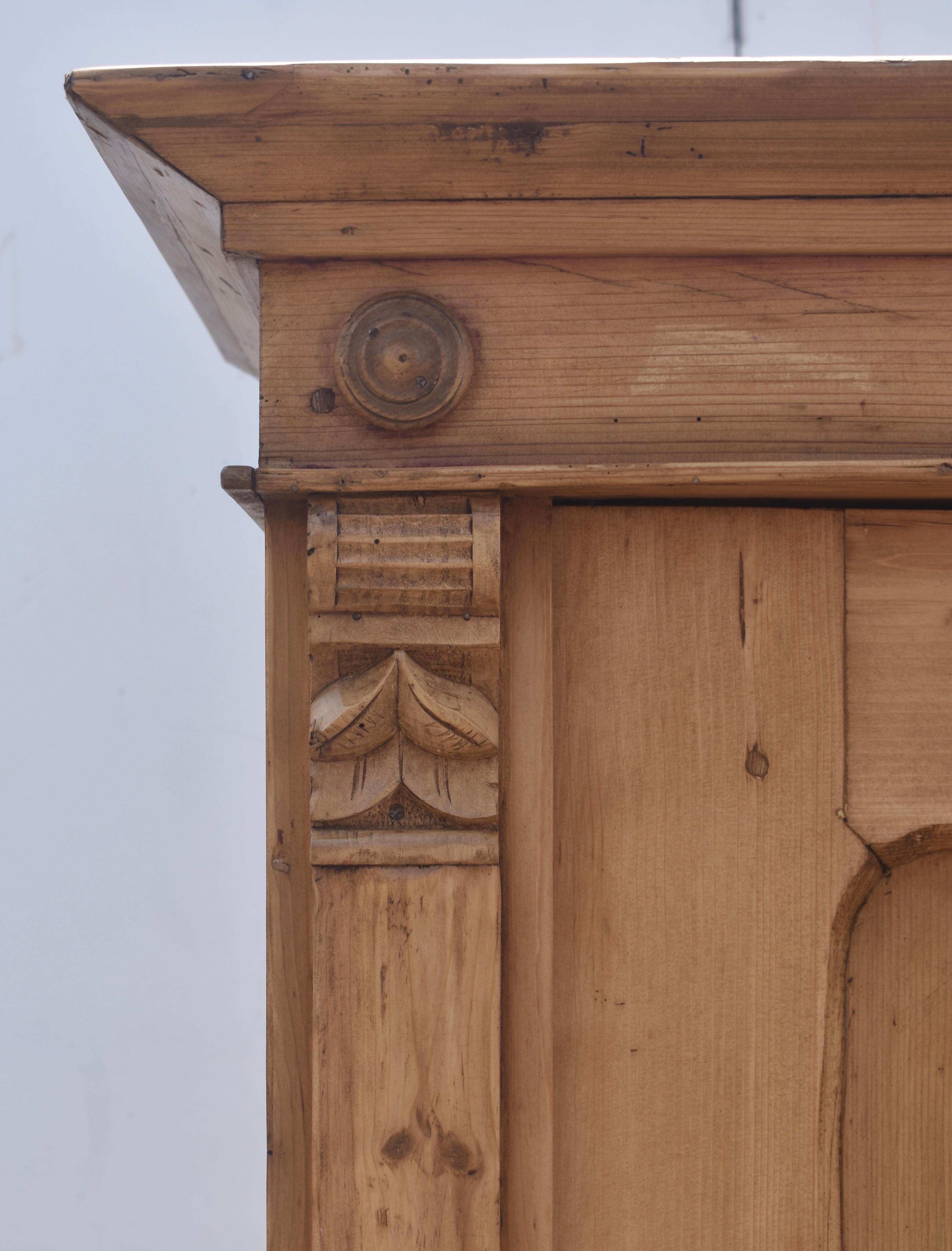 Pine Two Door Armoire For Sale 1