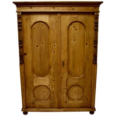 Antique Pine Two-Door Armoire