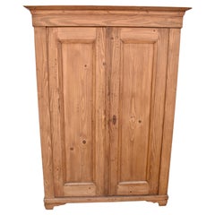 Antique Pine Two Door Armoire