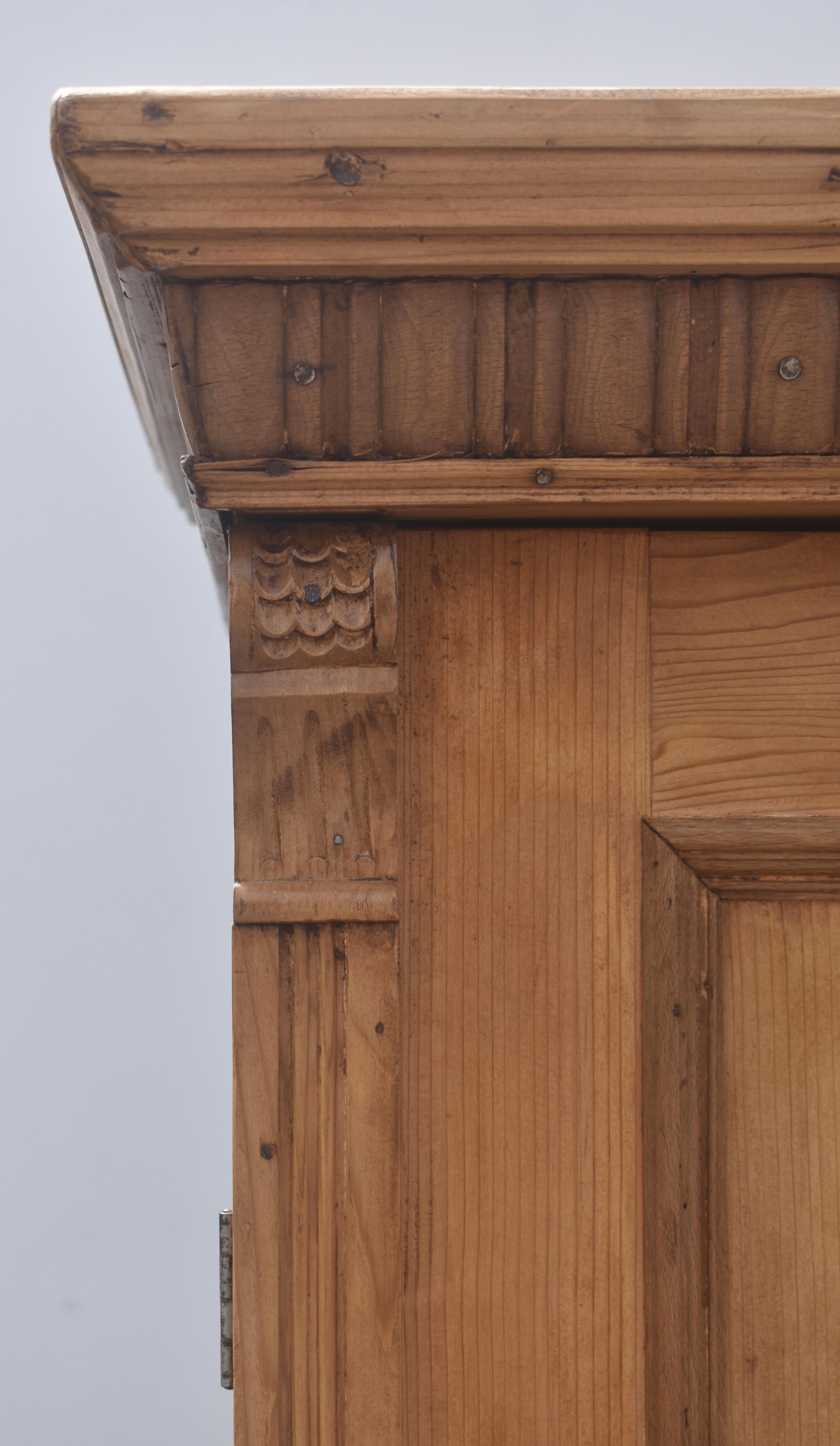 Pine Two Door Armoire, Hungary For Sale 4