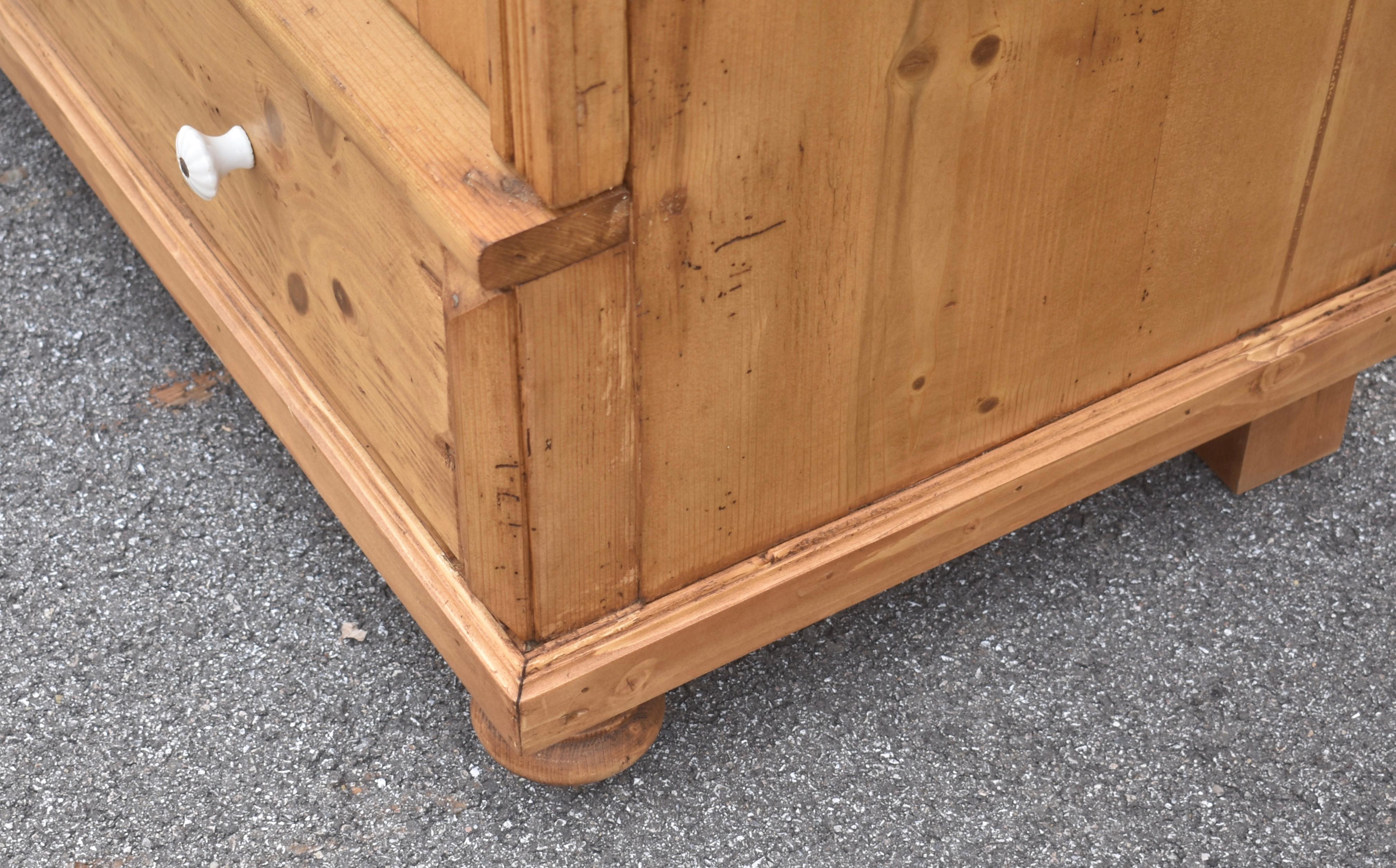 Pine Two Door Armoire, Hungary For Sale 5