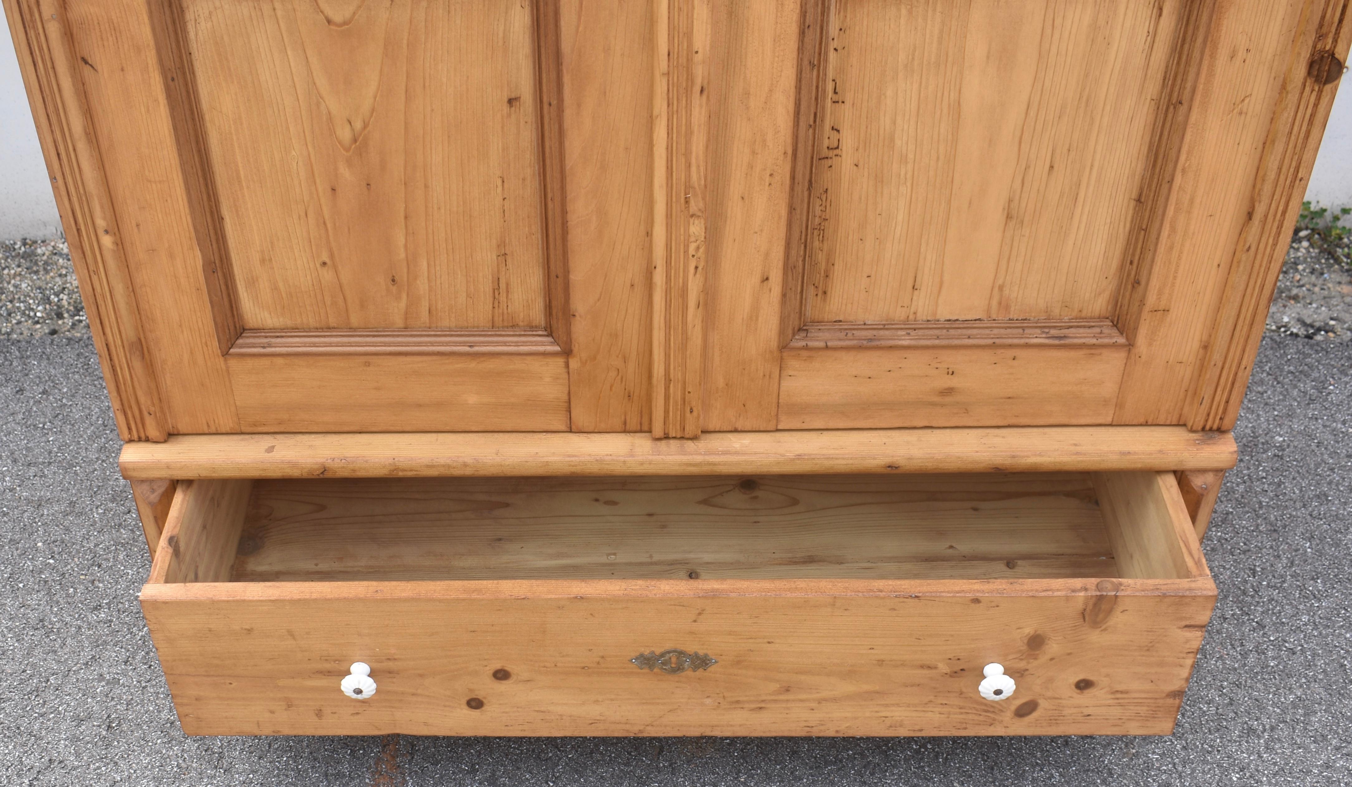 Pine Two Door Armoire, Hungary For Sale 8