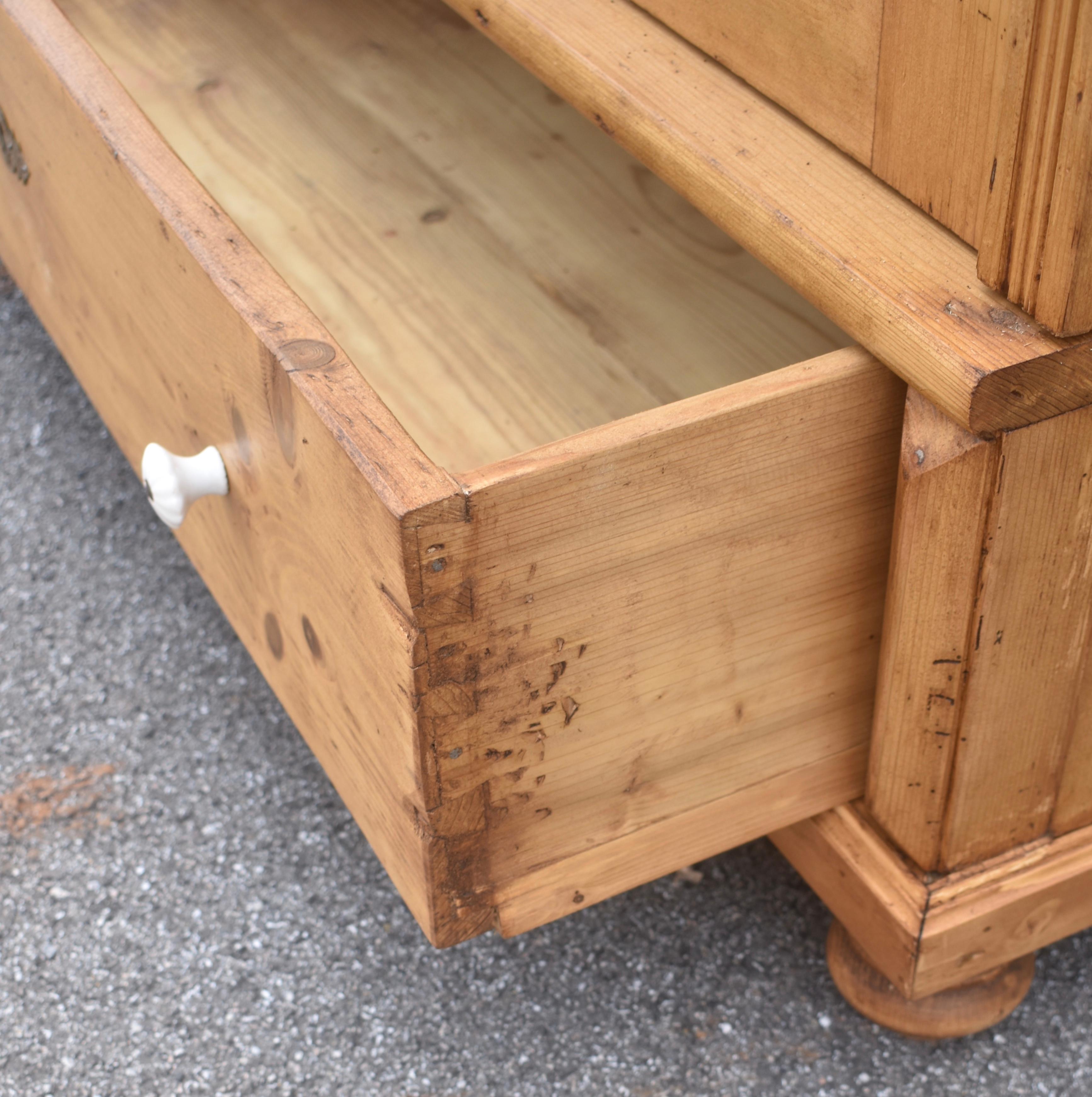 Pine Two Door Armoire, Hungary For Sale 9