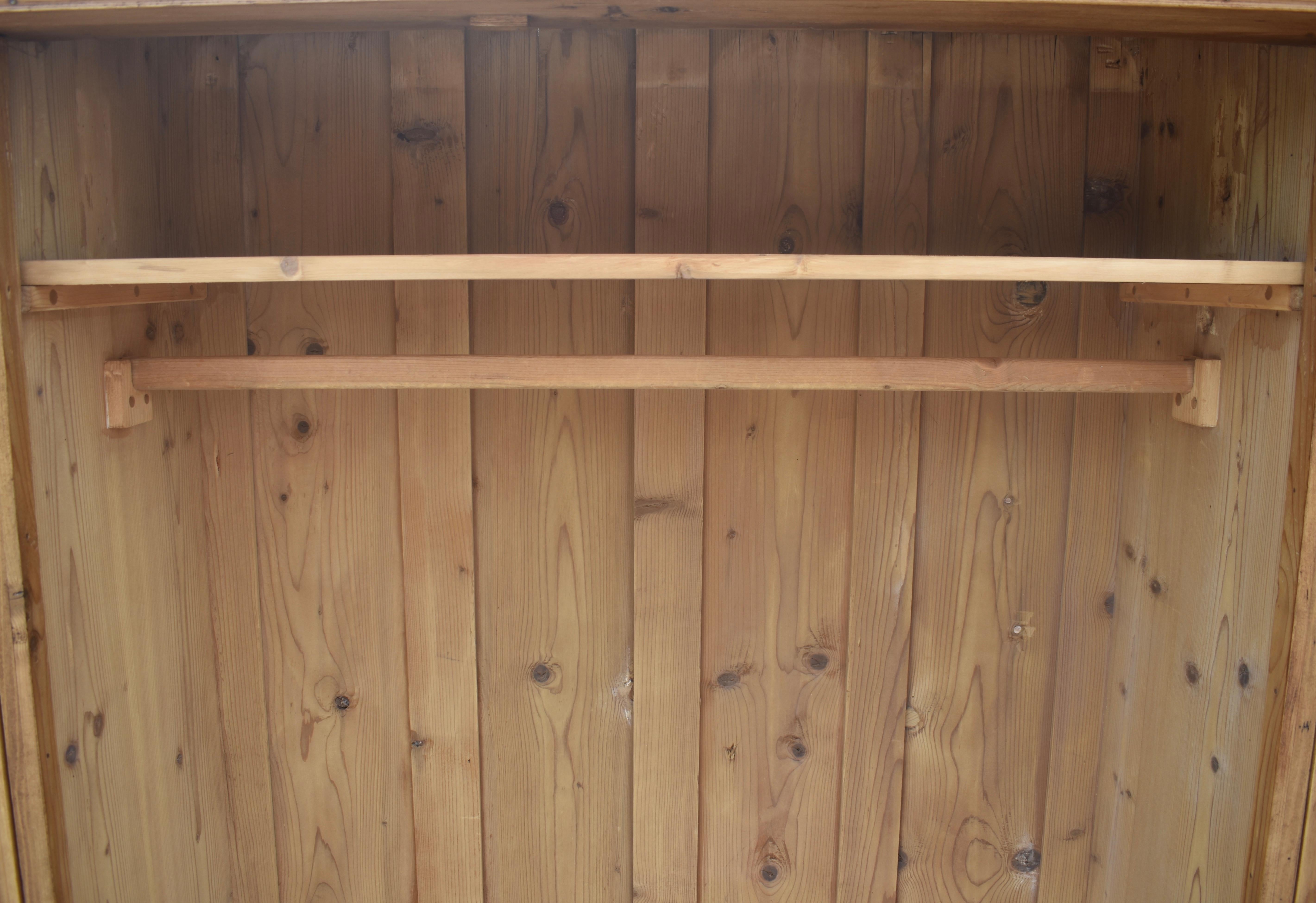 Pine Two Door Armoire, Hungary For Sale 12
