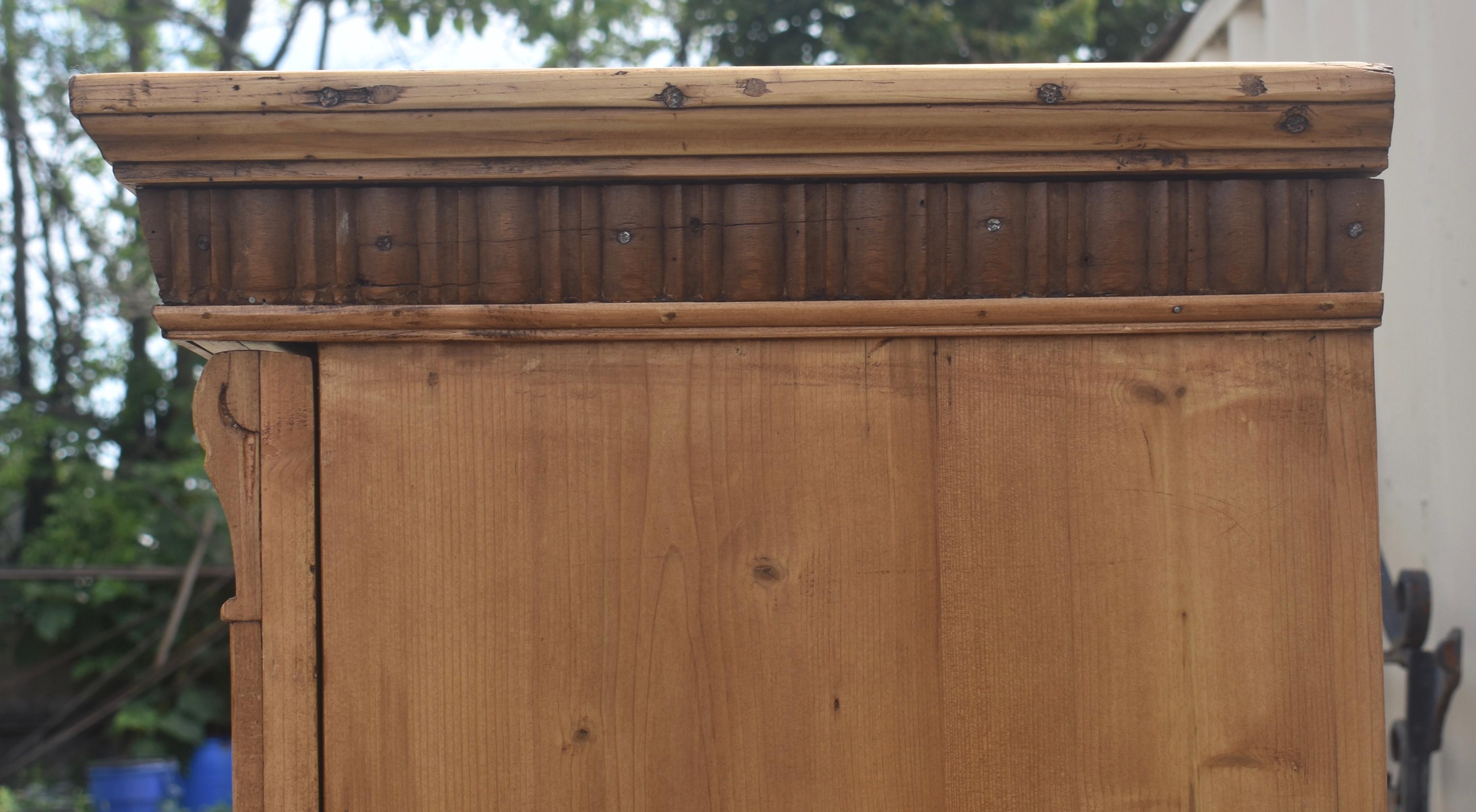 19th Century Pine Two Door Armoire, Hungary For Sale