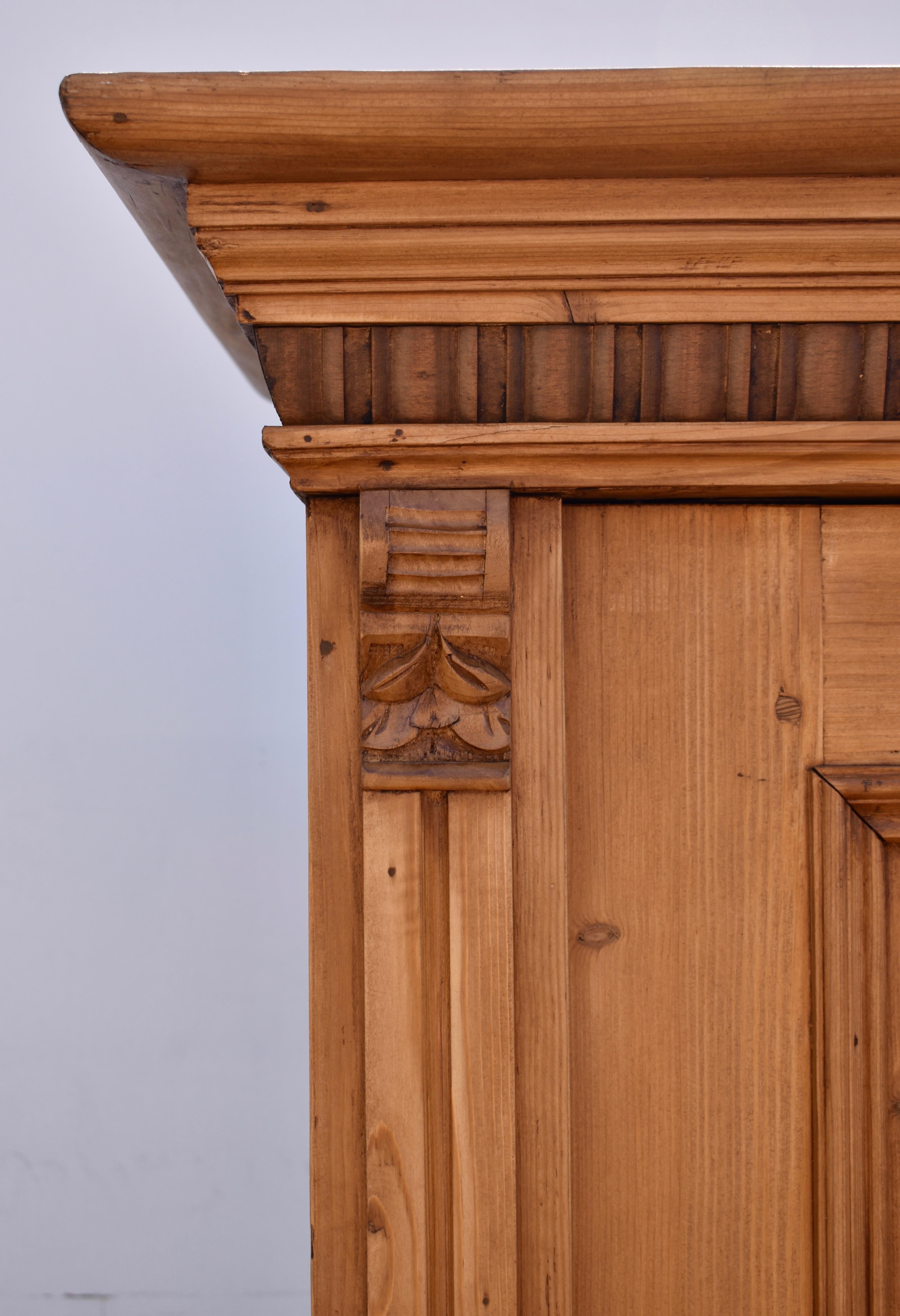 Pine Two Door Armoire with Interior 3