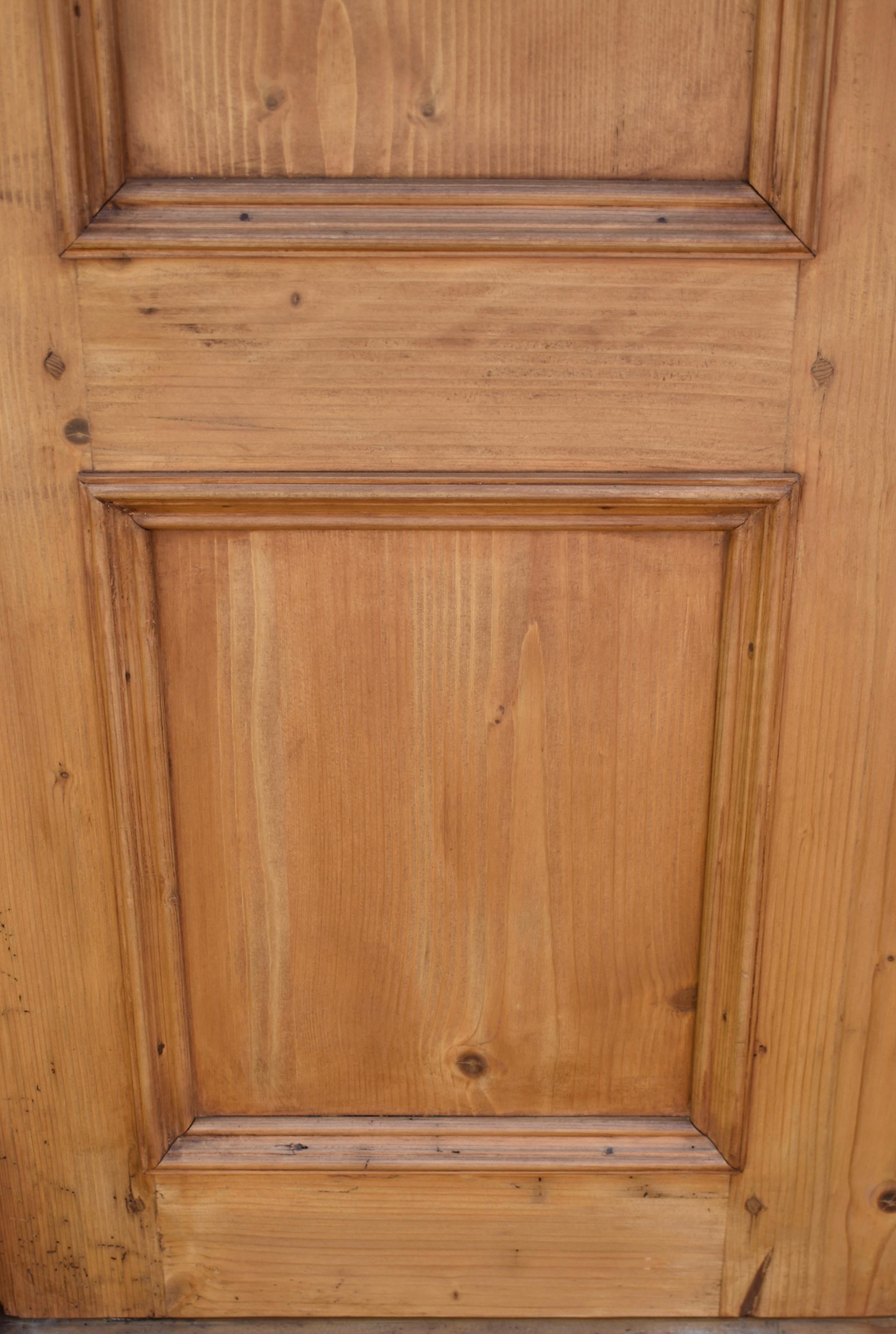 Pine Two Door Armoire with Interior 7
