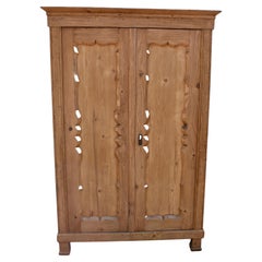 Pine Two Door Armoire with Interior