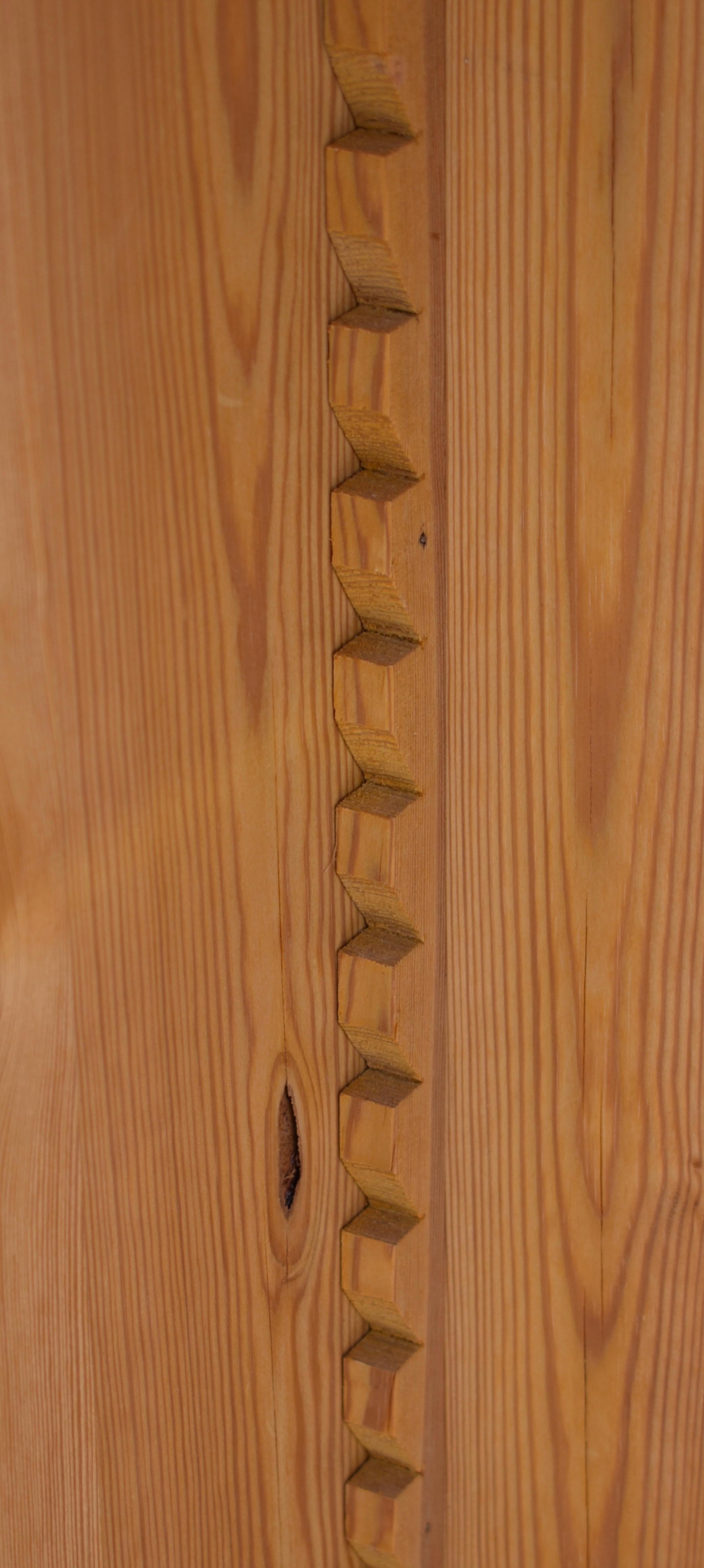 Pine Two Door Bonnet Top Armoire 9