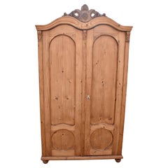 Armoire in pino a due ante con doppio piano Bonnet