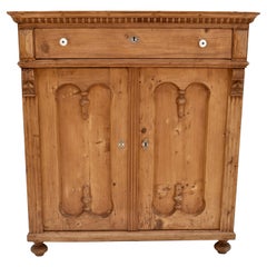 Antique Pine Two Door Dresser Base
