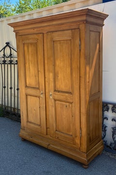 Pine Two Door Eight Panel Knock-Down Armoire