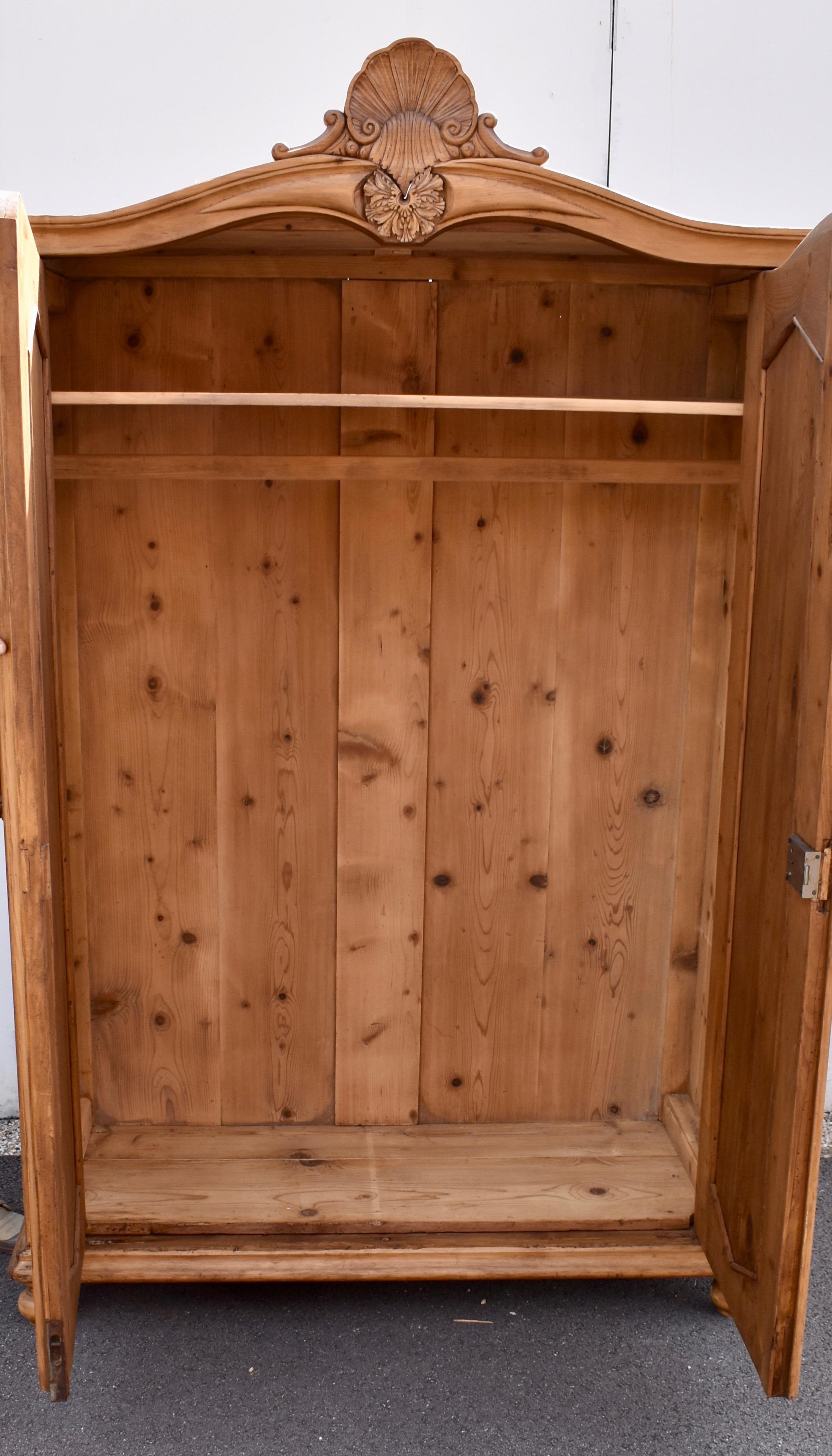 Pine Two Door Knock-Down Armoire 5