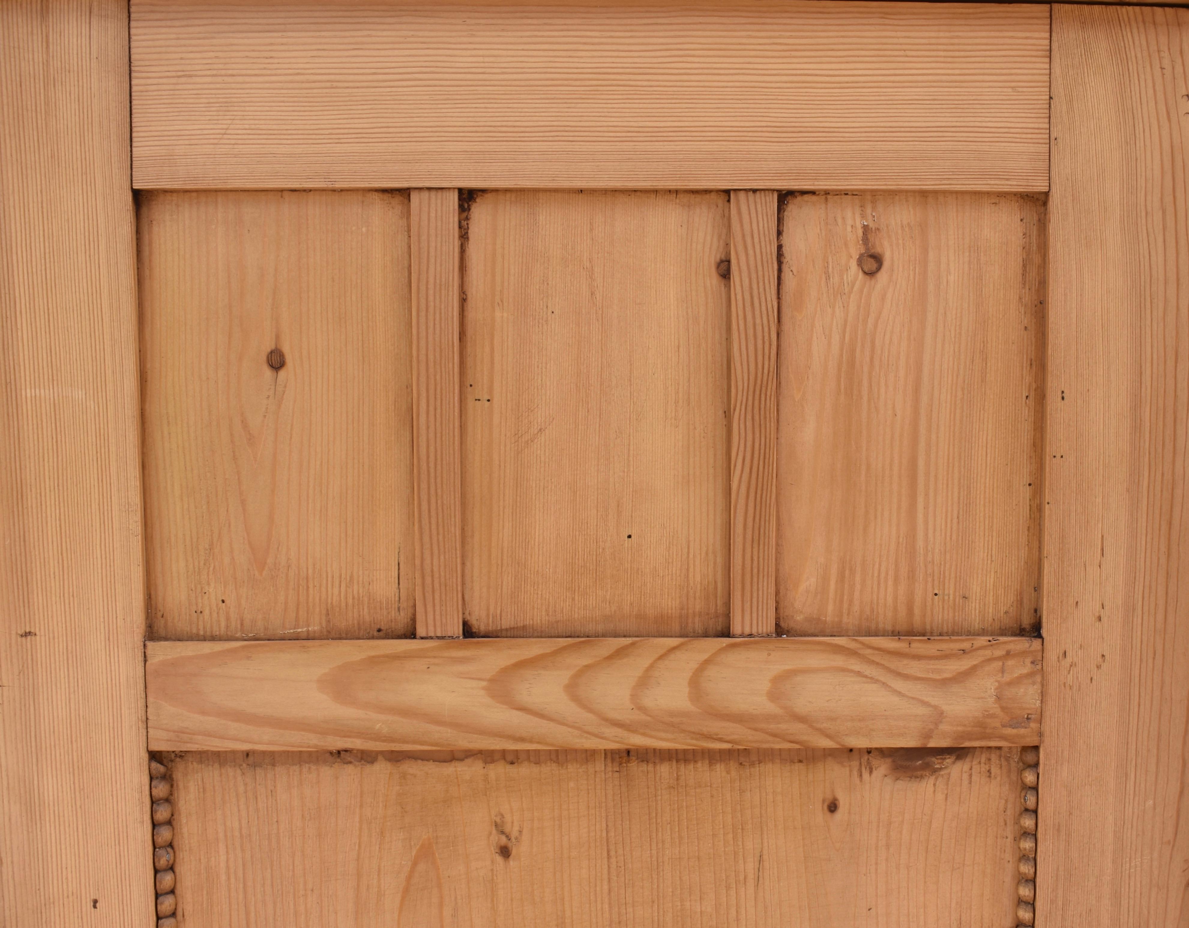 Pine Two Door Knock-Down Armoire In Good Condition In Baltimore, MD